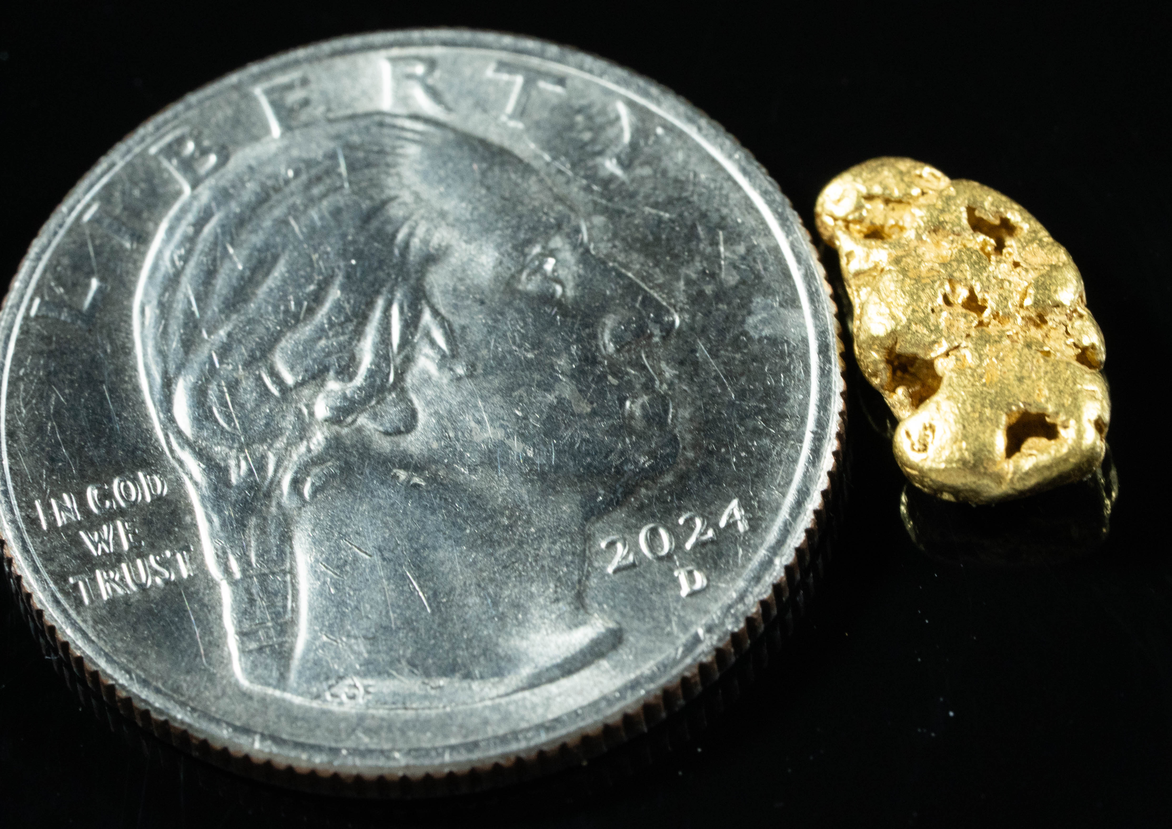 #24 Alaskan BC Natural Gold Nugget 1.53 Grams Genuine