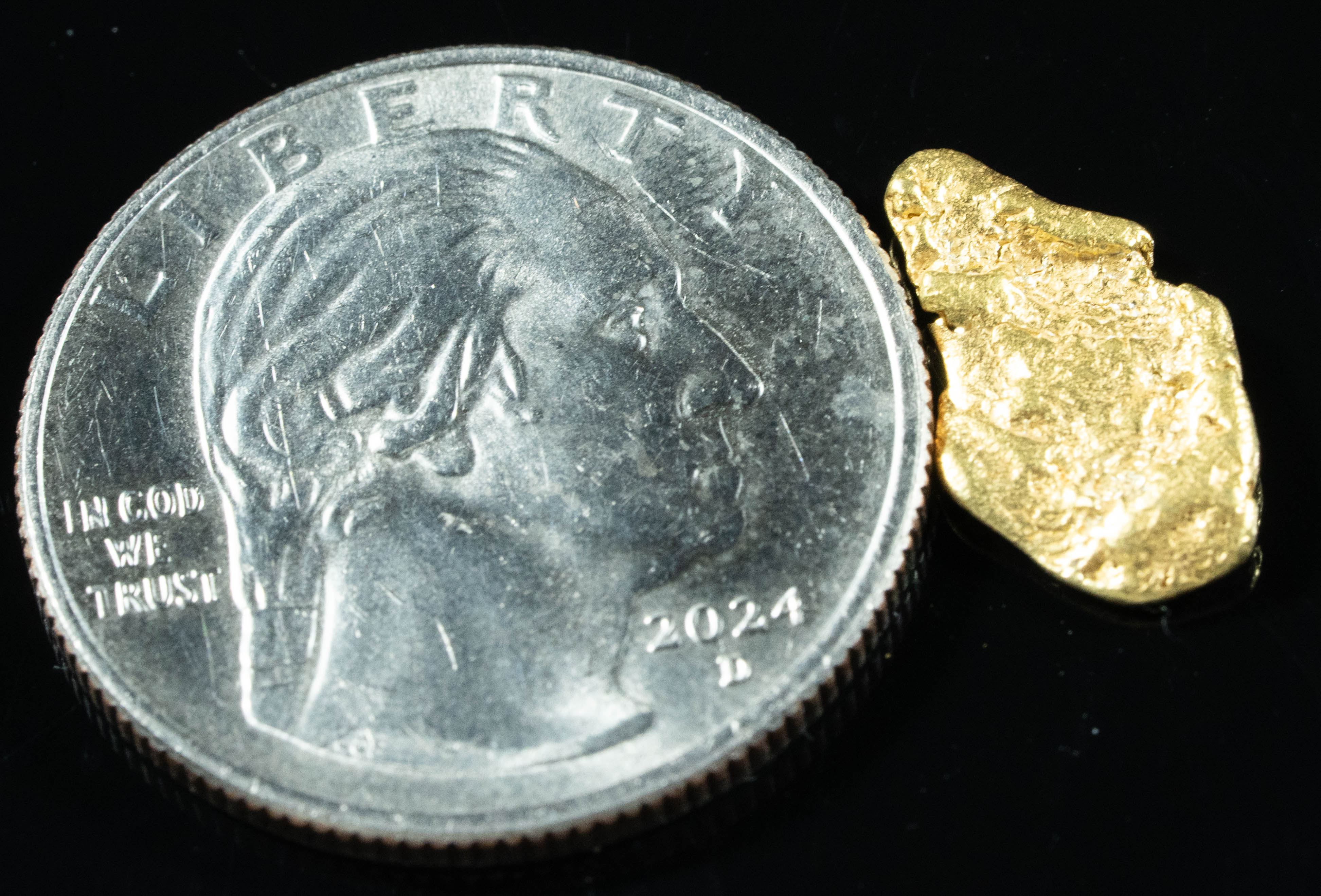 #25 Alaskan BC Natural Gold Nugget 1.03 Grams Genuine