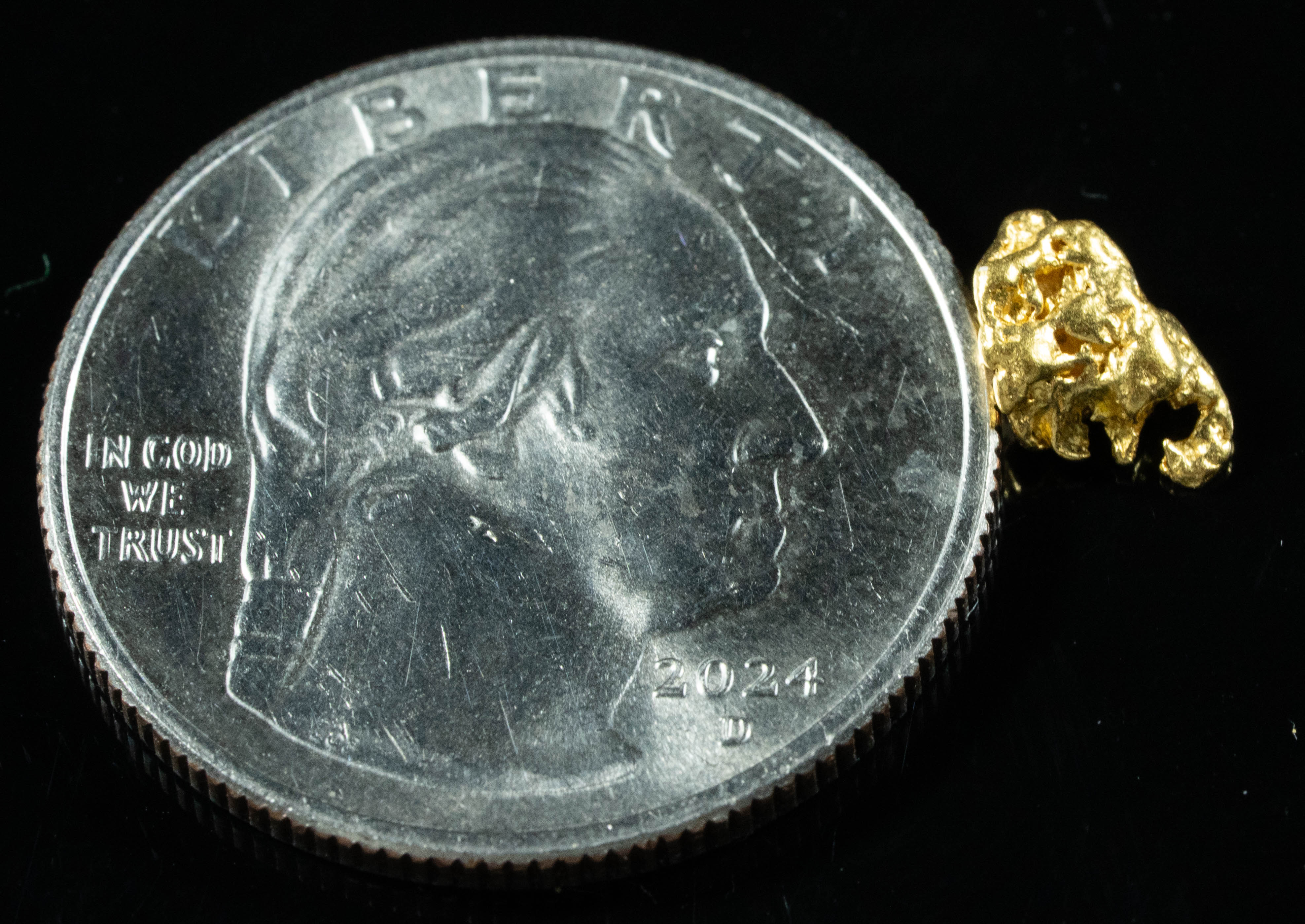 #727 Natural Gold Nugget Australian .67 Grams Genuine