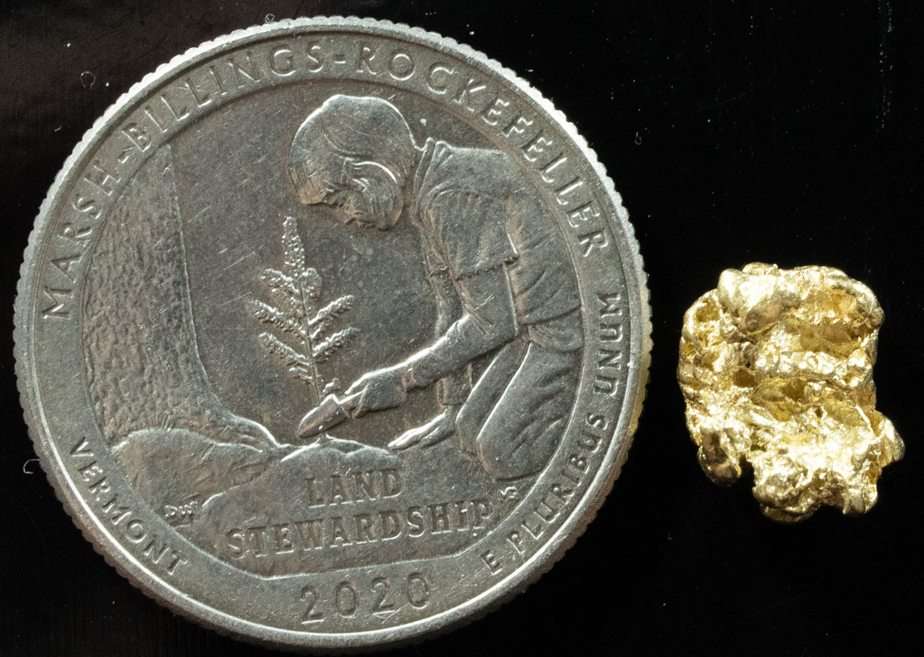 #163 Alaskan BC Natural Gold Nugget 1.63 Grams Genuine