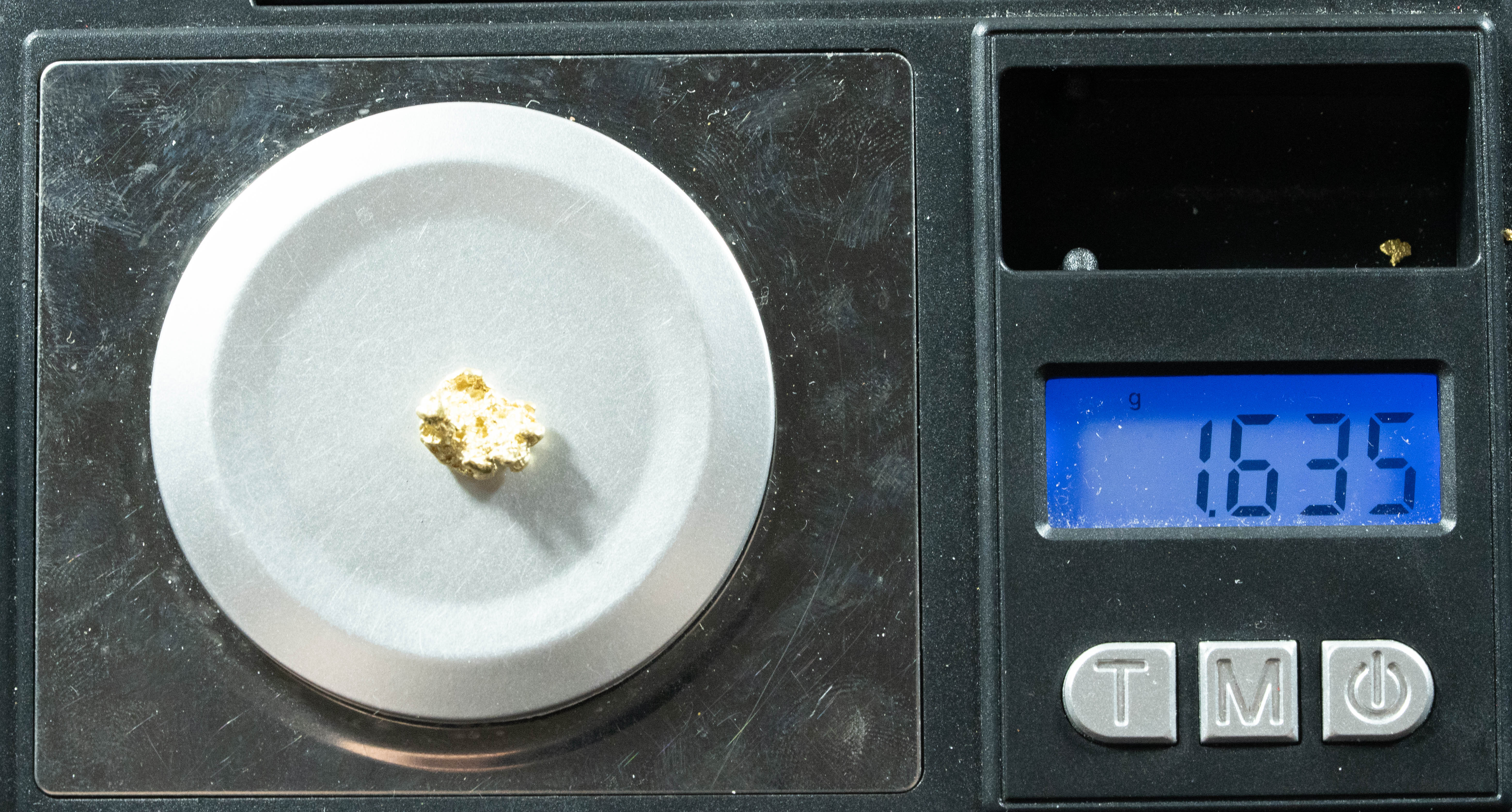 #163 Alaskan BC Natural Gold Nugget 1.63 Grams Genuine