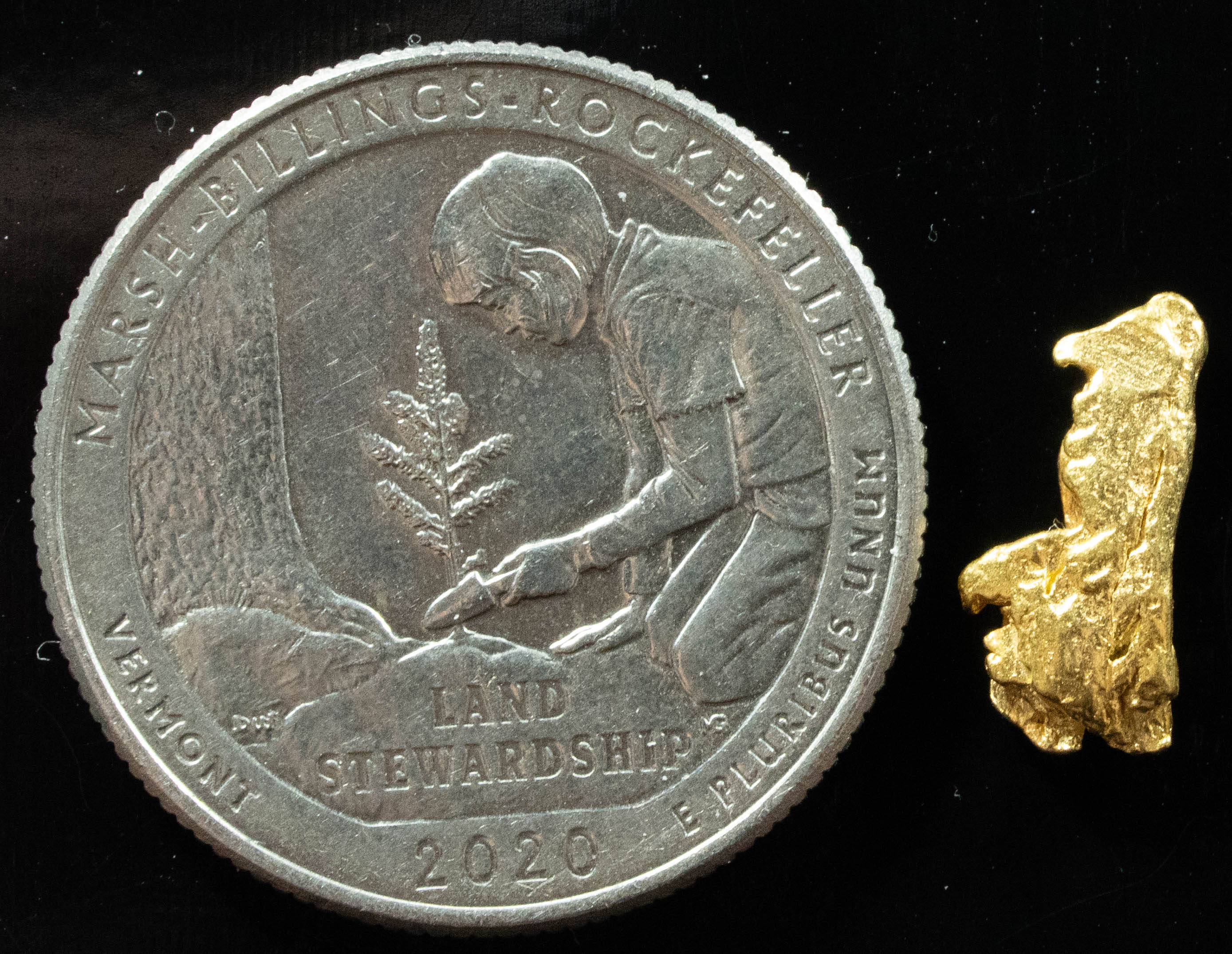 #164 Alaskan BC Natural Gold Nugget 1.03 Grams Genuine