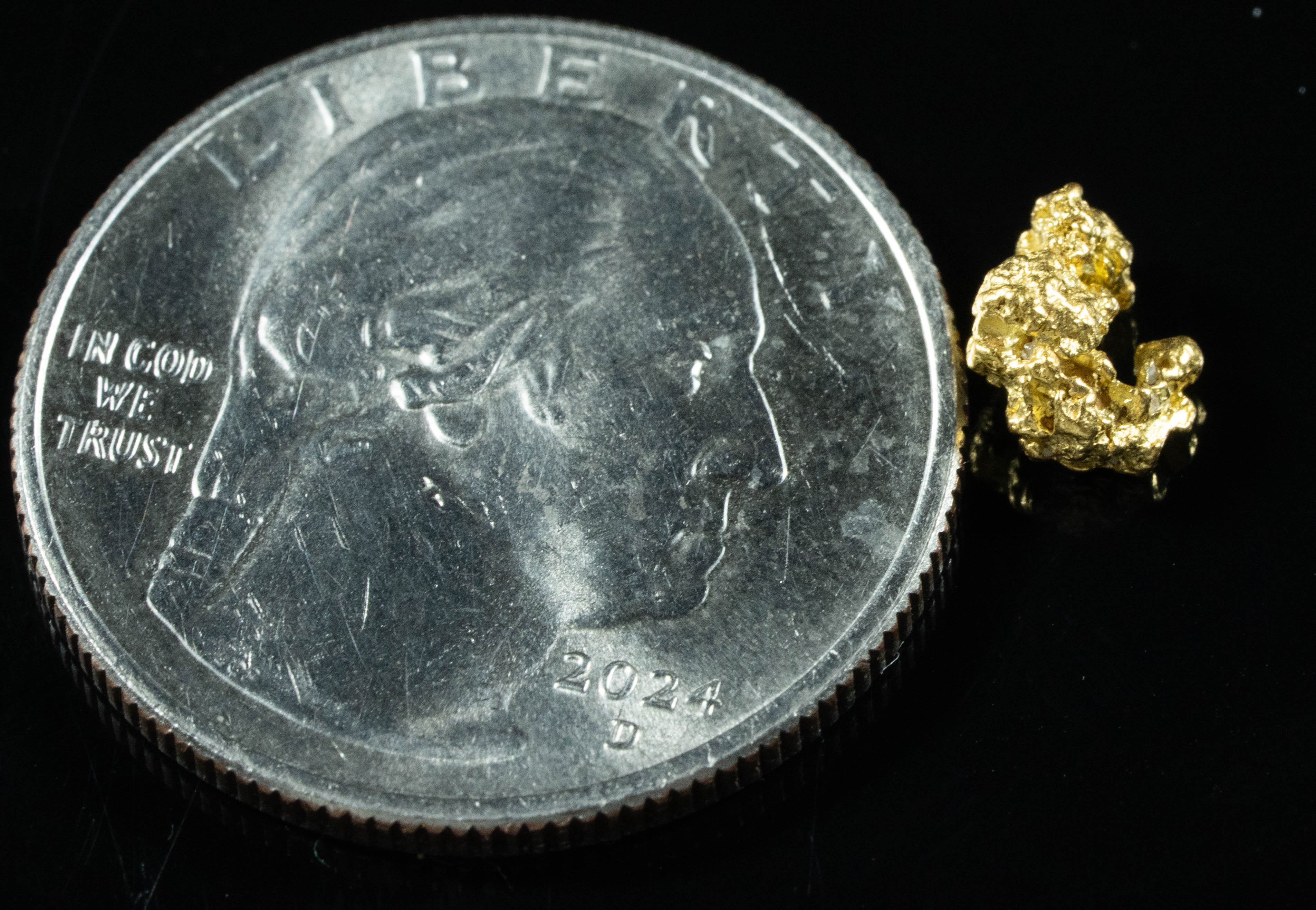 #735 Natural Gold Nugget Australian .72 Grams Genuine