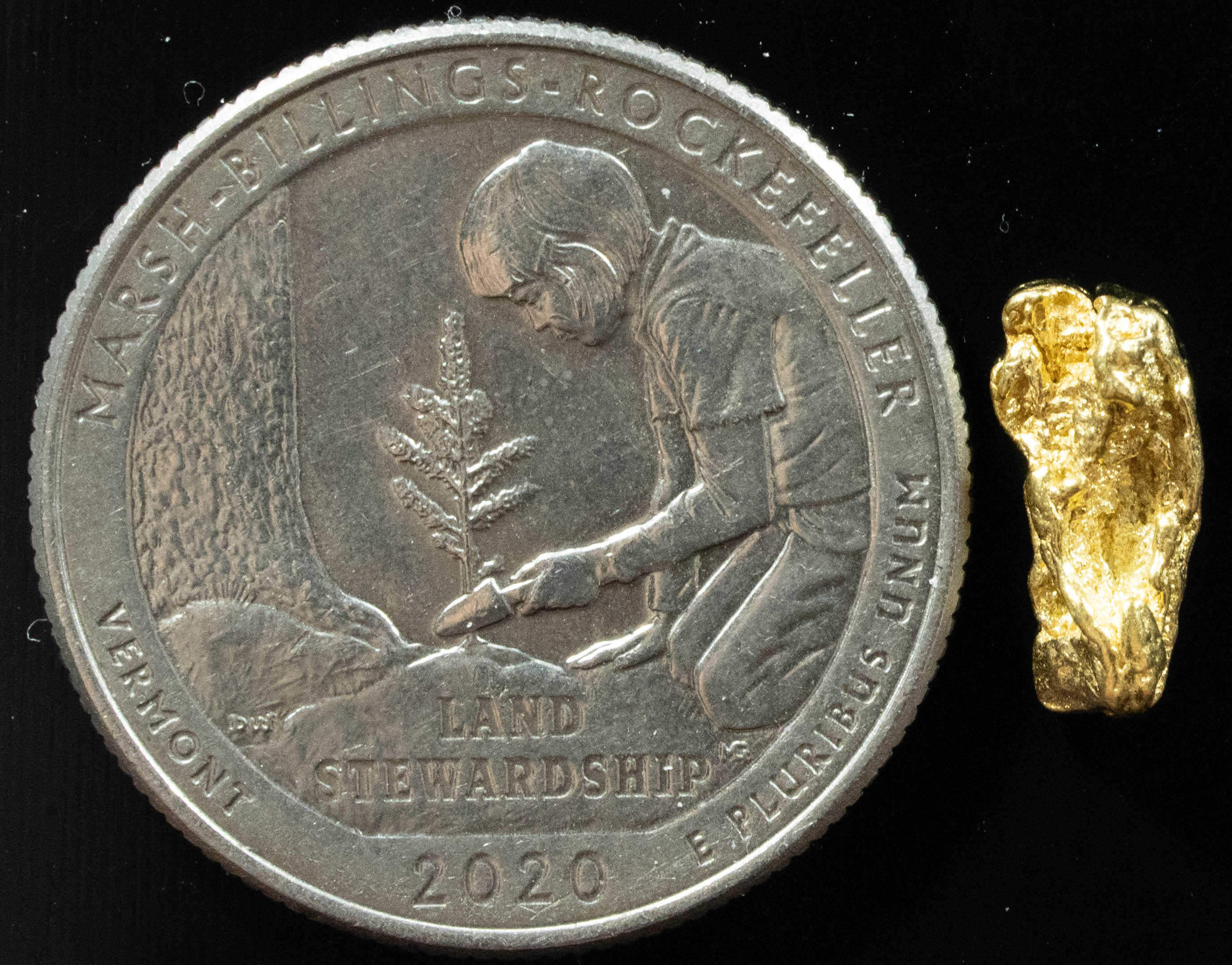 #167 Alaskan BC Natural Gold Nugget .849 Grams Genuine