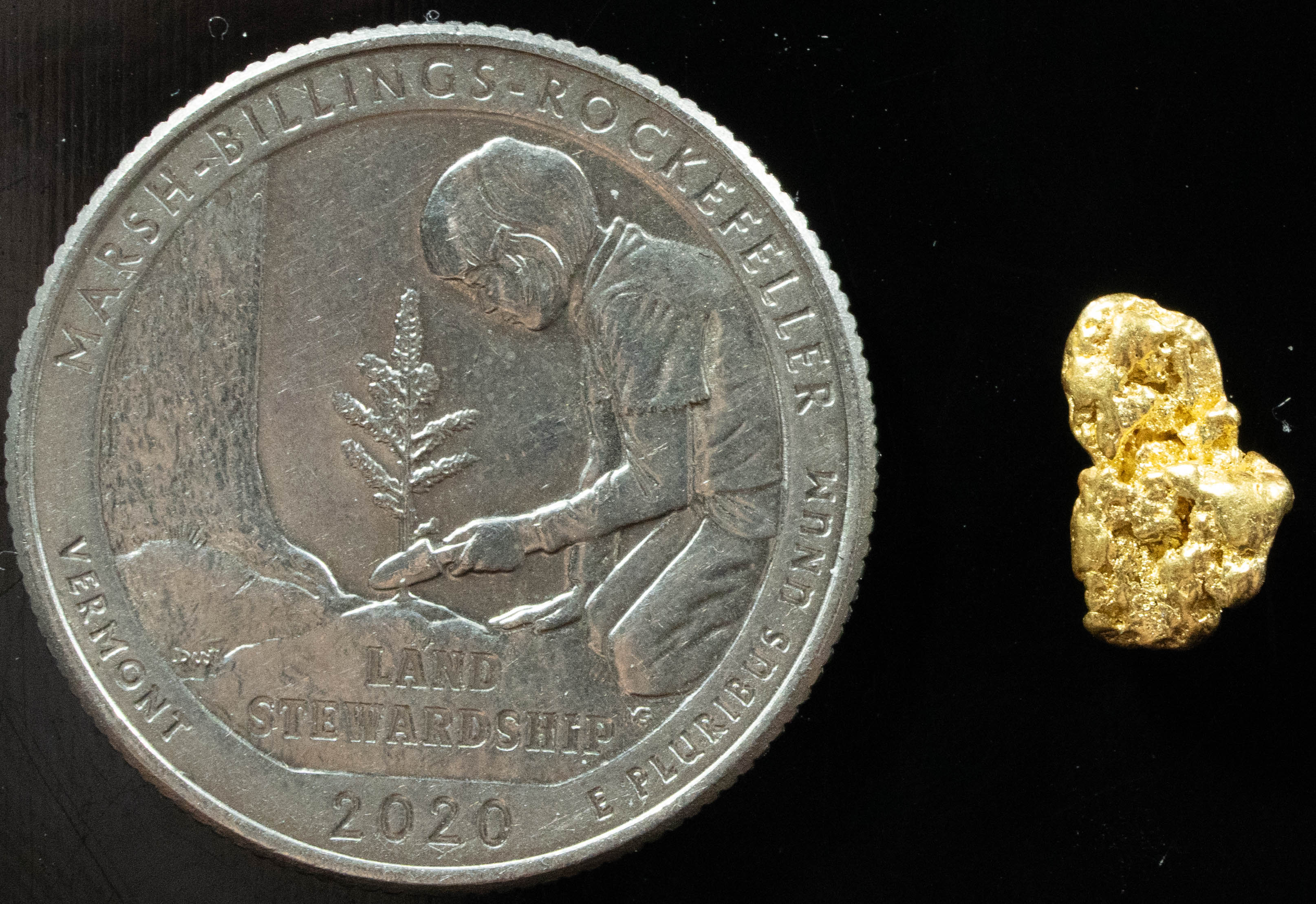 #174 Alaskan BC Natural Gold Nugget .895 Grams Genuine