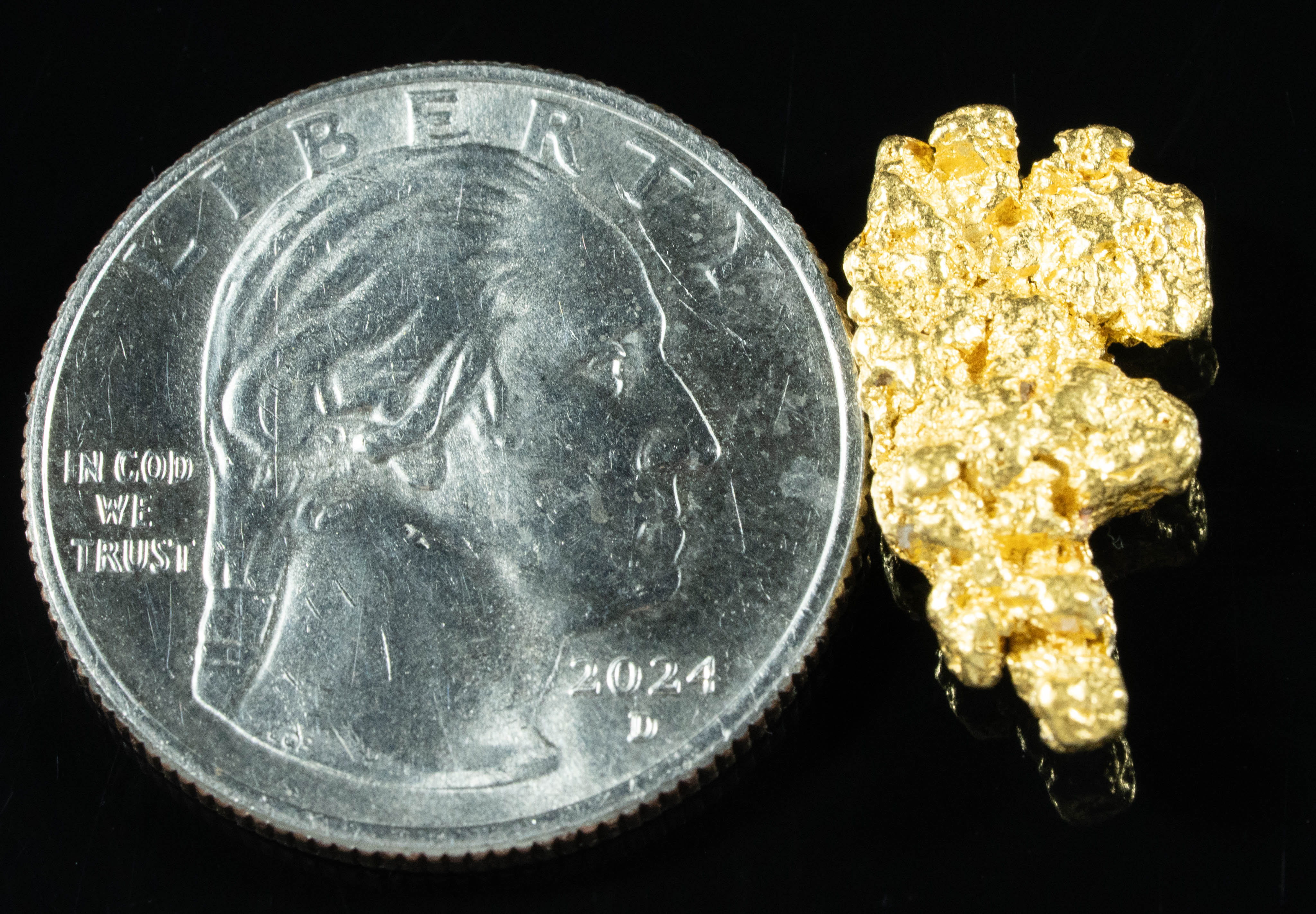 #927 Natural Gold Nugget Australian 4.24 Grams Genuine