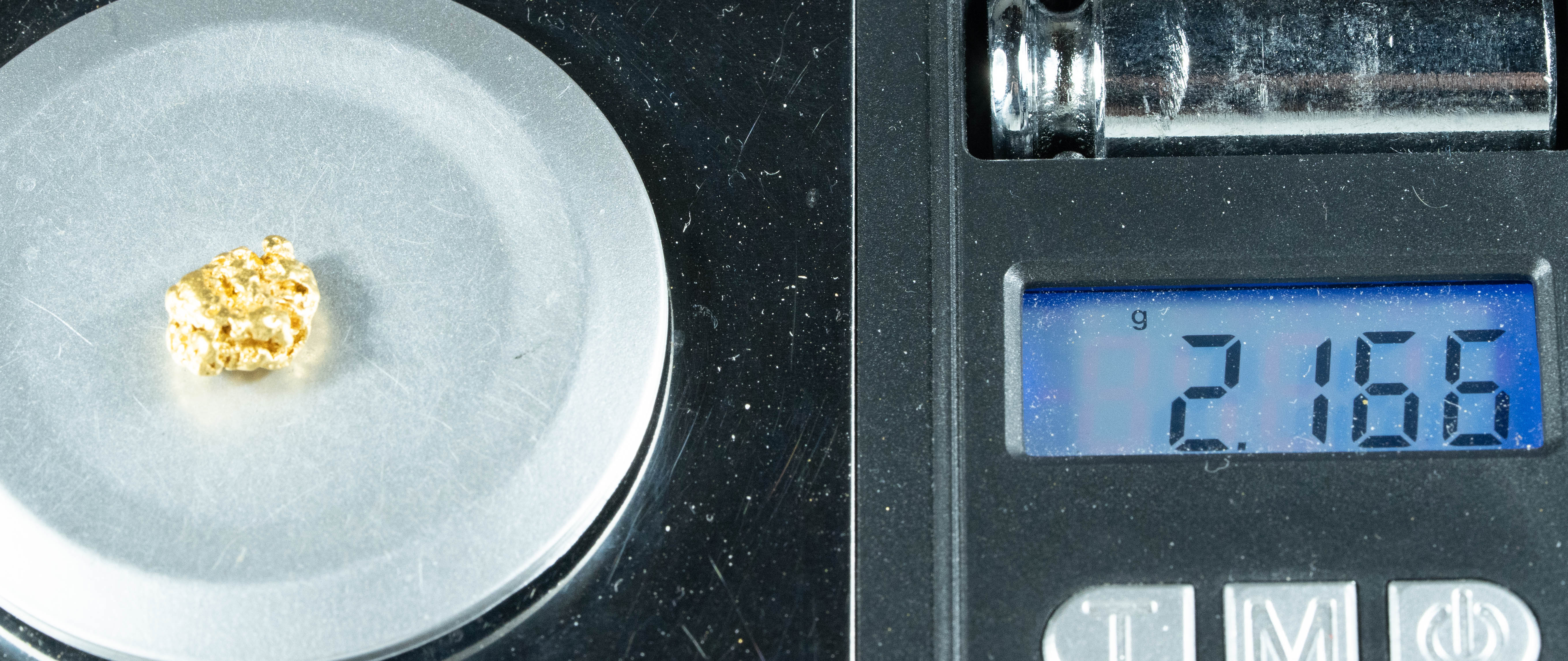 #928 Natural Gold Nugget Australian 2.16 Grams Genuine