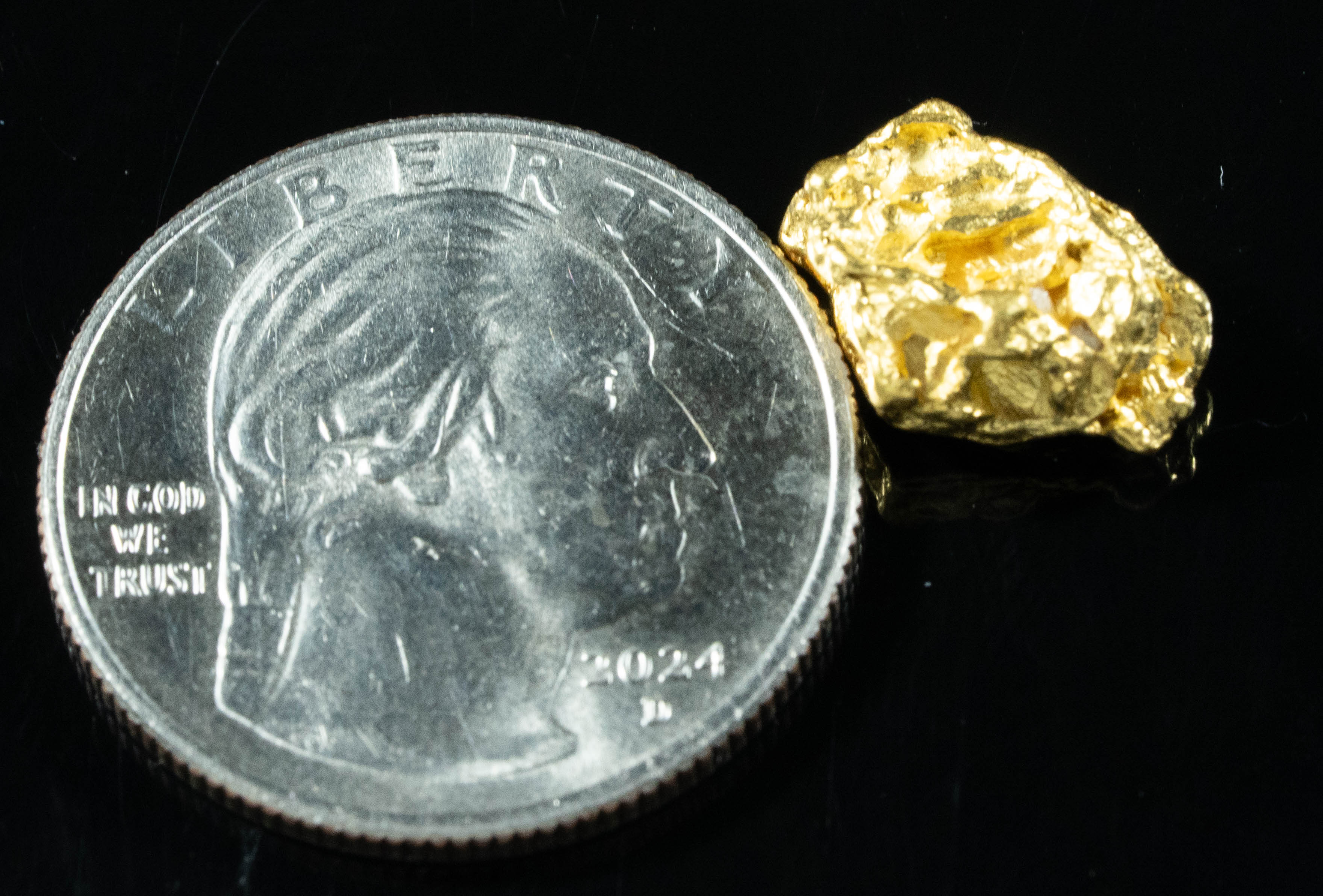 #931 Natural Gold Nugget Australian 3.76 Grams Genuine