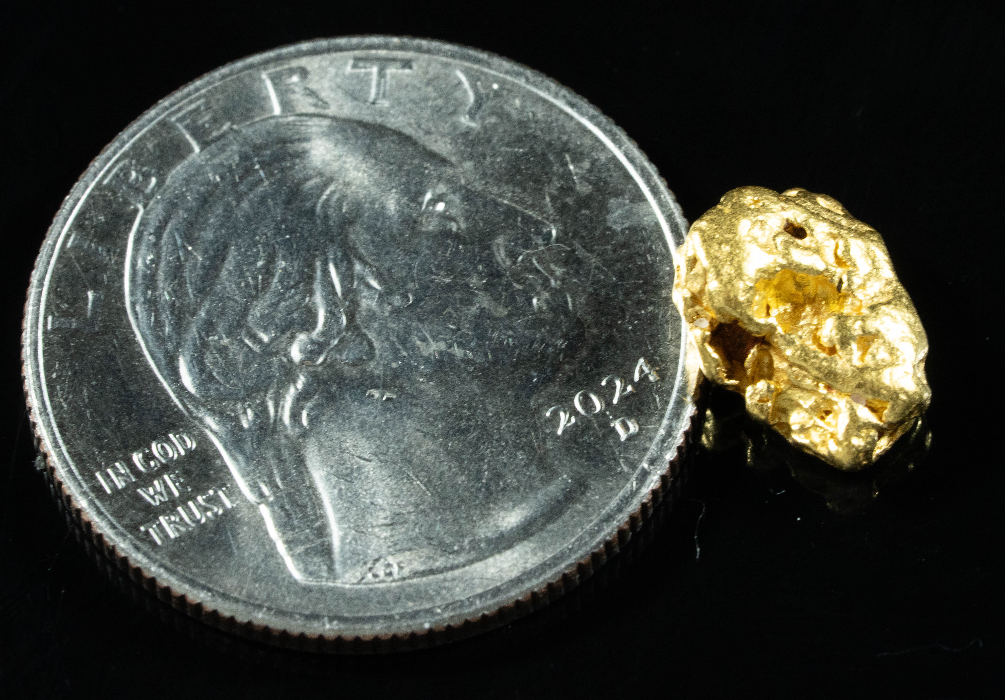 #932 Natural Gold Nugget Australian 2.55 Grams Genuine