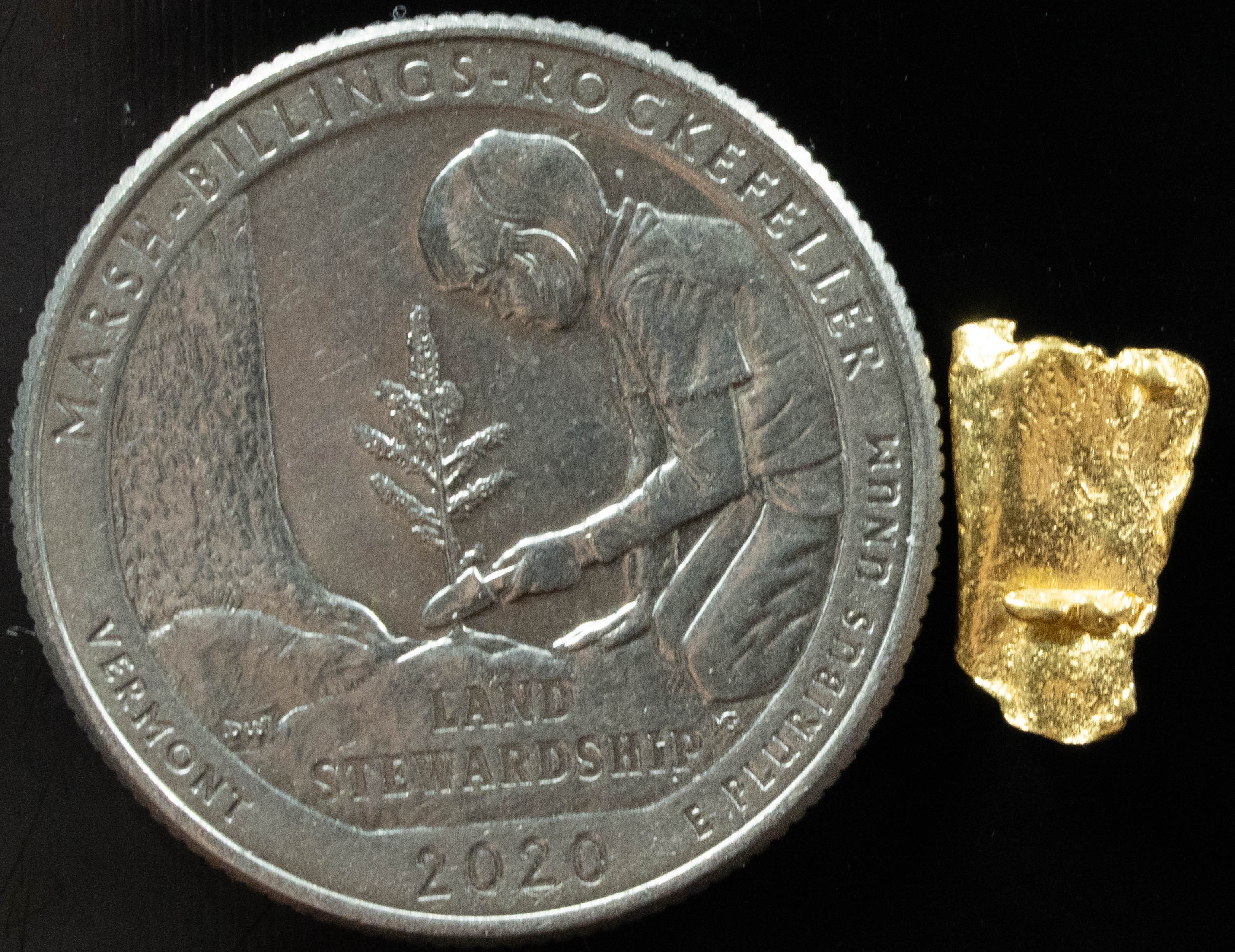 #79 Alaskan BC Natural Gold Nugget .484 Grams Genuine