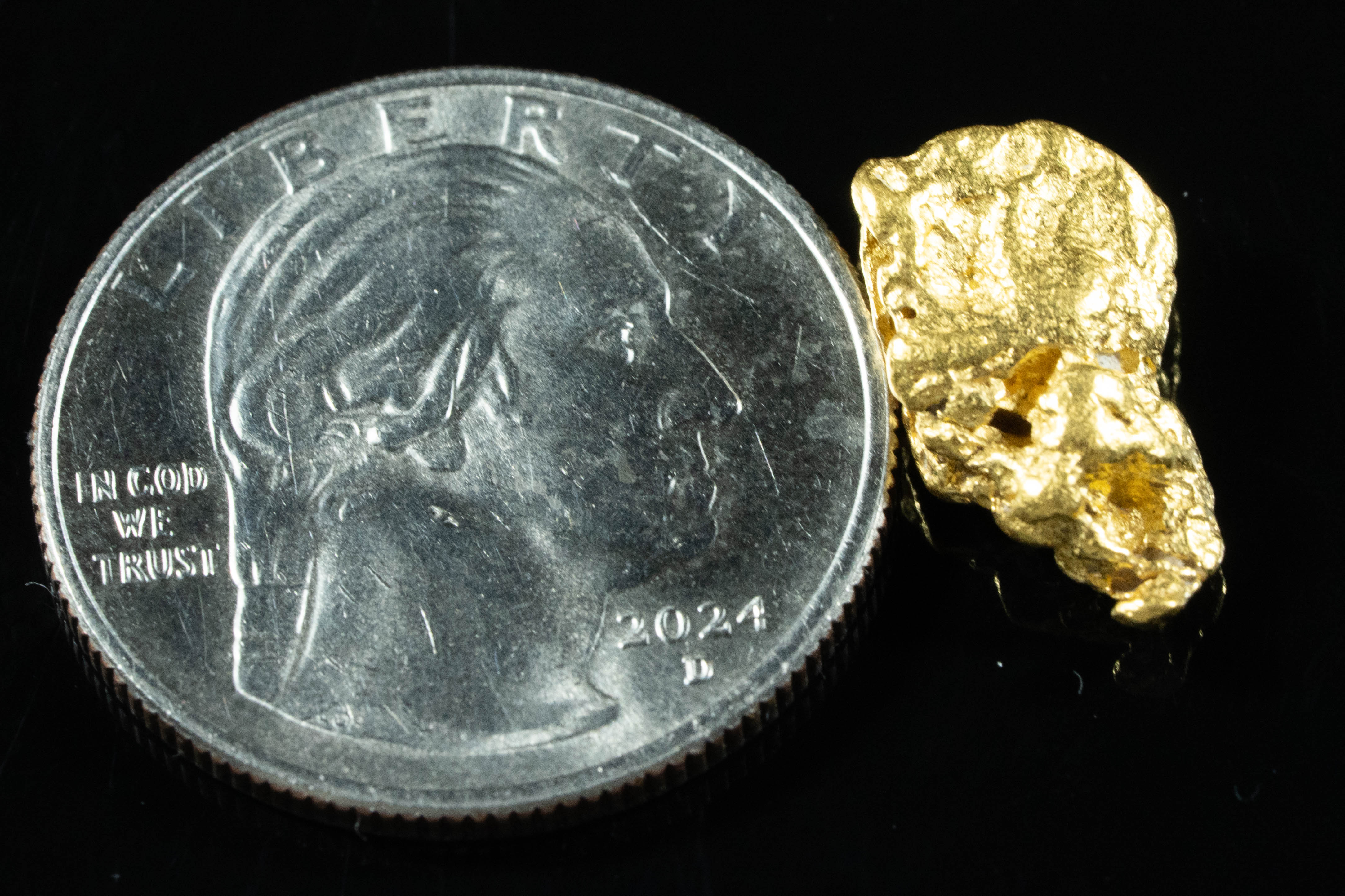 #943 Natural Gold Nugget Australian 4.43 Grams Genuine