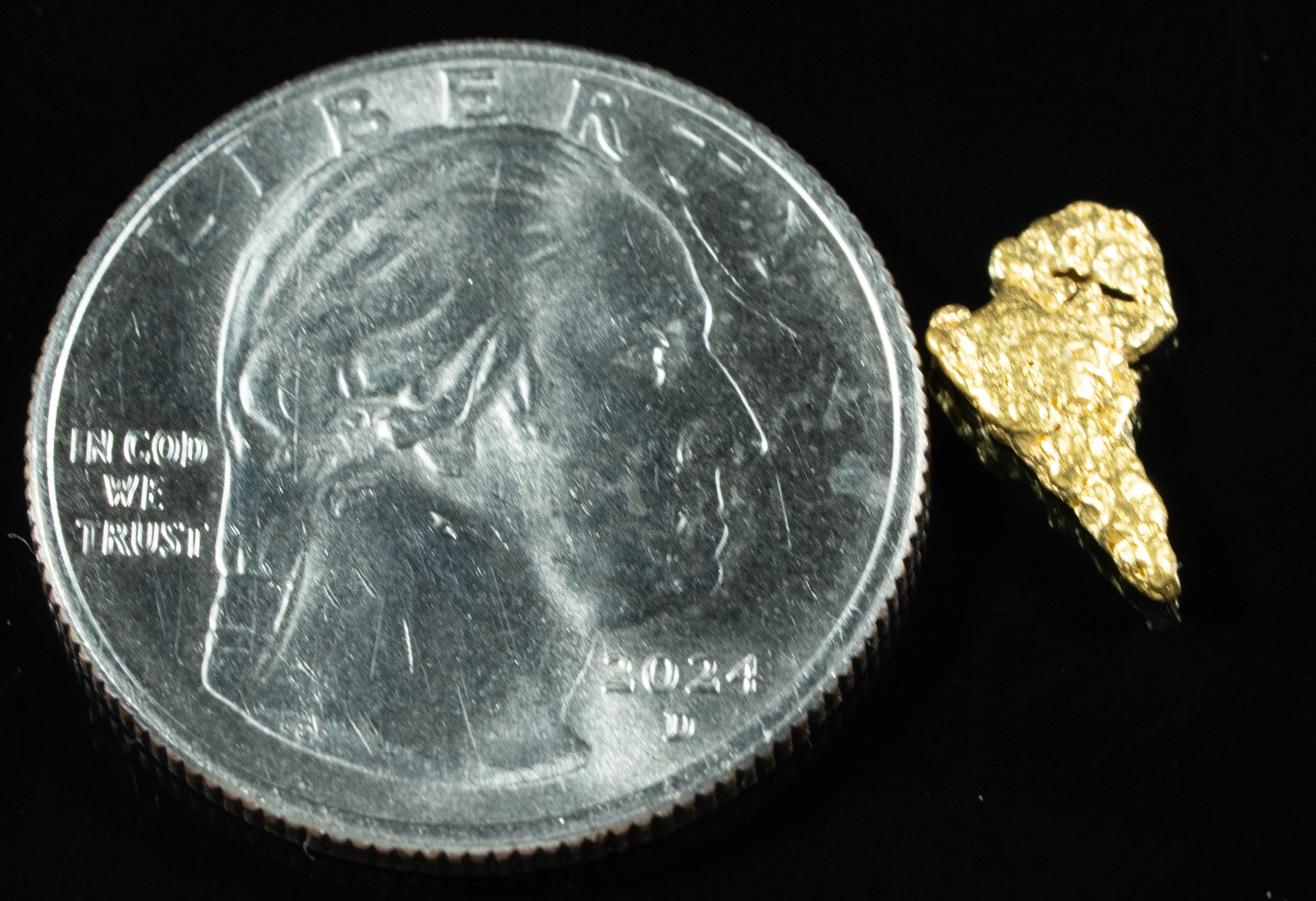 #779 Natural Gold Nugget Australian .80 Grams Genuine