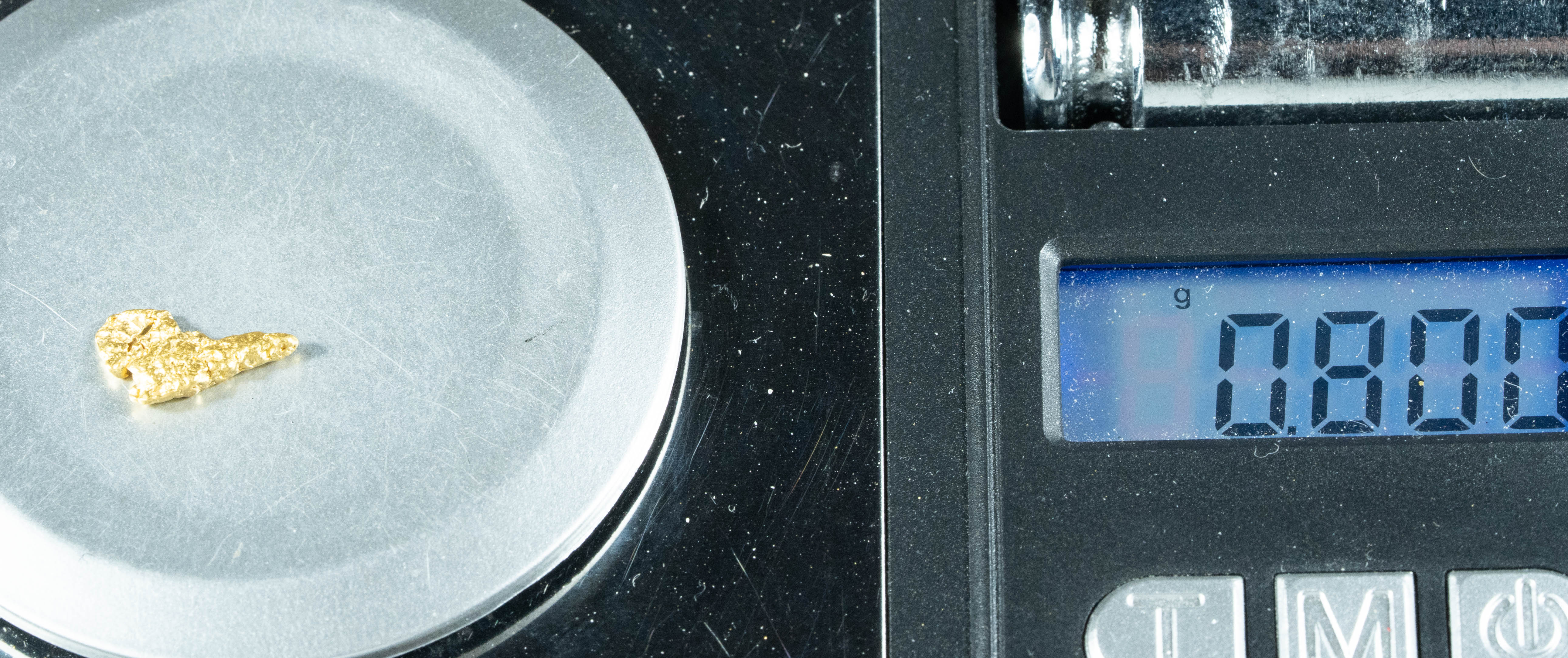 #779 Natural Gold Nugget Australian .80 Grams Genuine