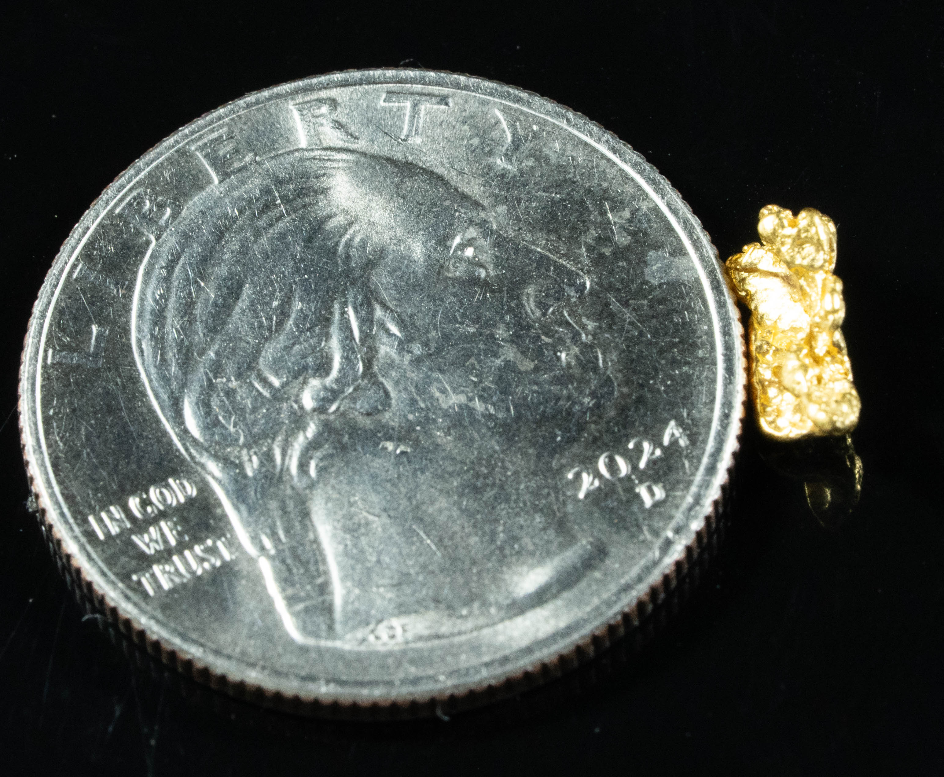 #784 Natural Gold Nugget Australian .58 Grams Genuine