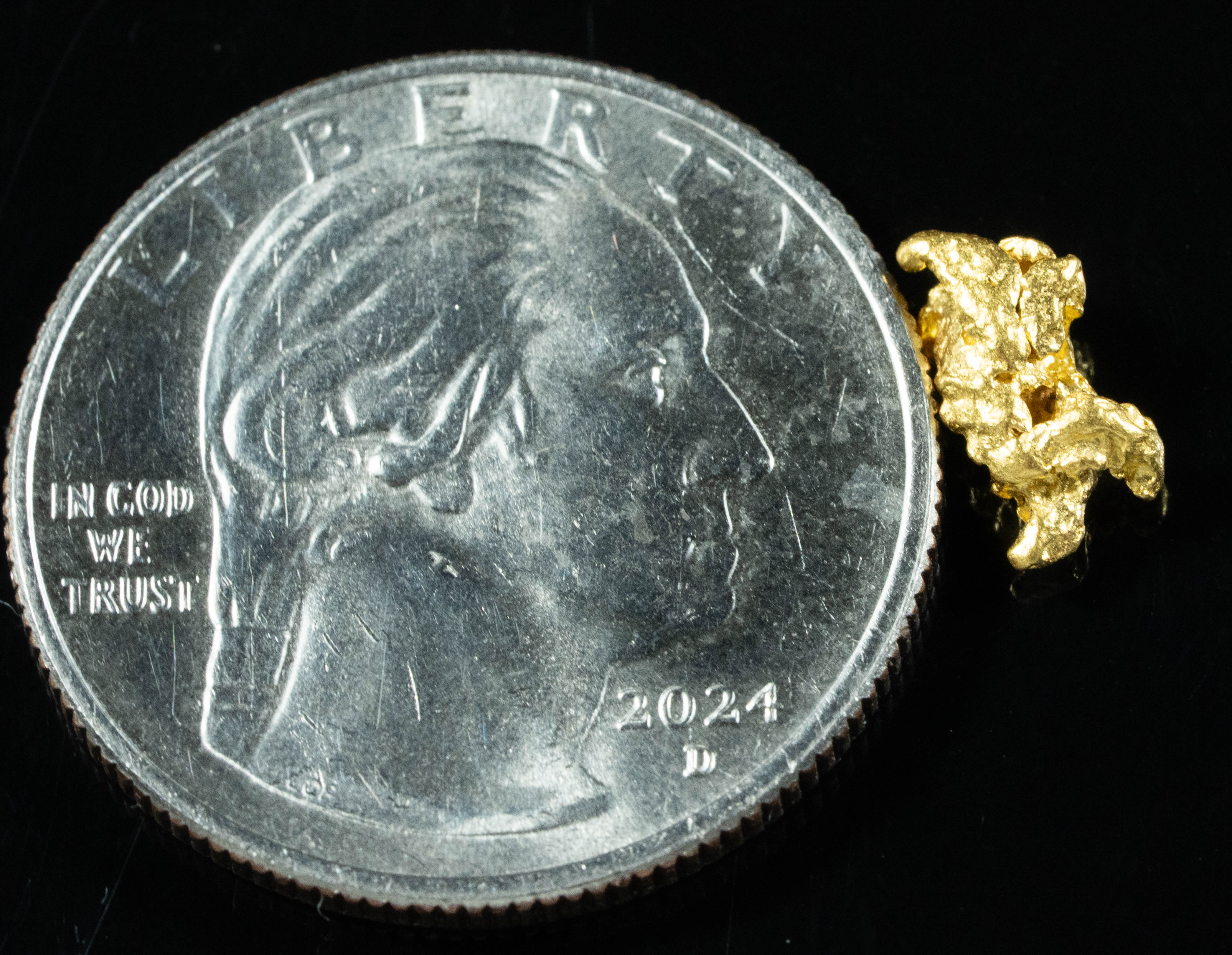 #788 Natural Gold Nugget Australian .65 Grams Genuine