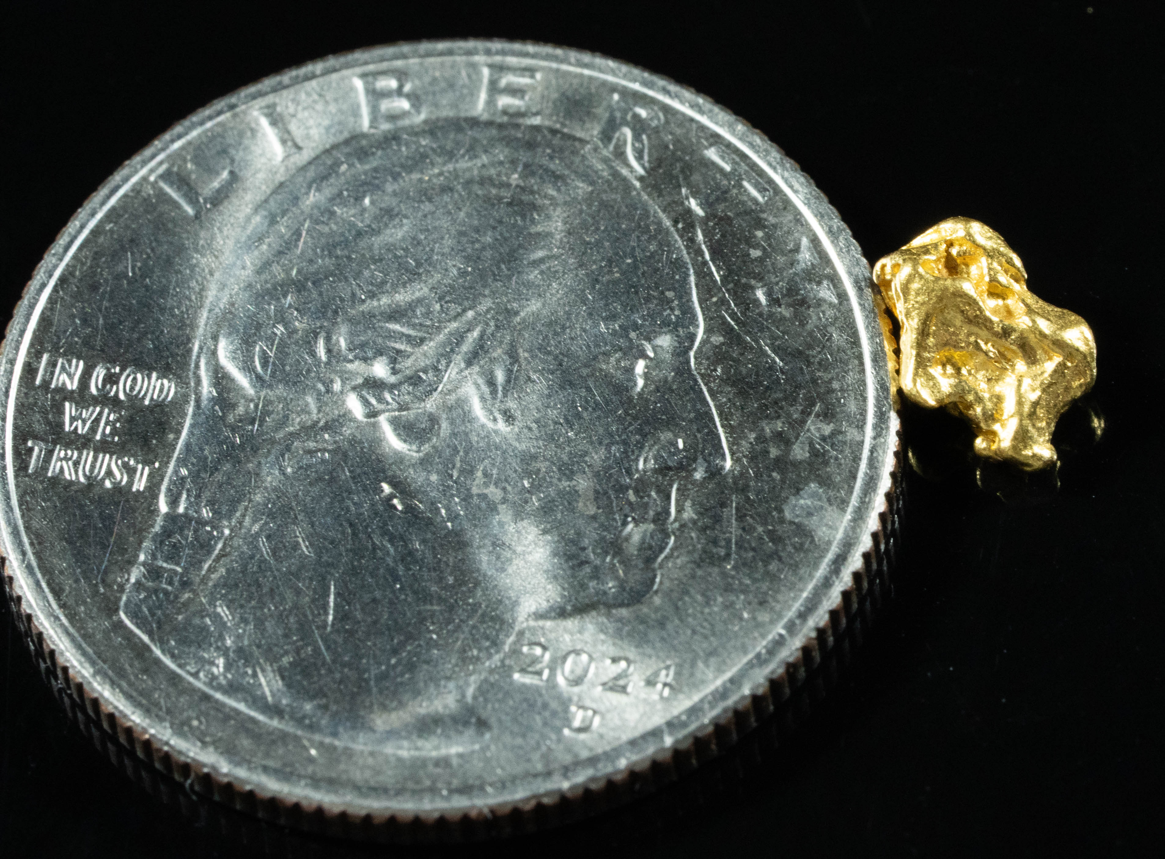 #790 Natural Gold Nugget Australian .66 Grams Genuine