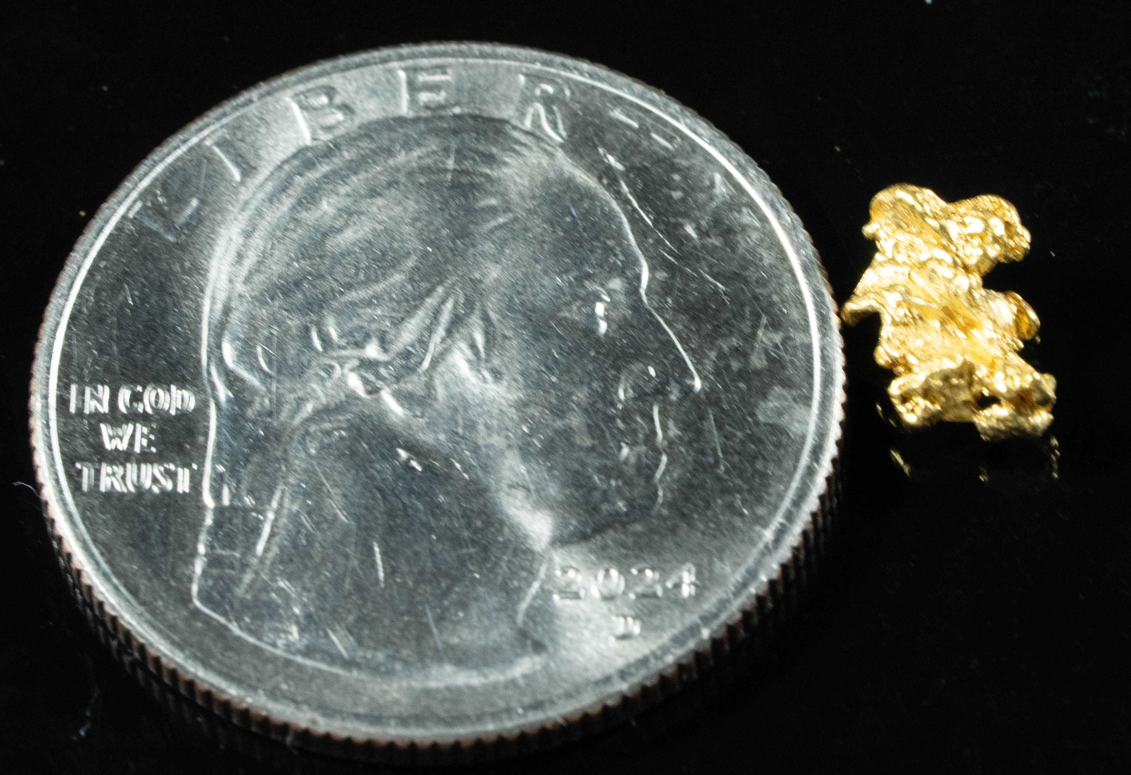 #792 Natural Gold Nugget Australian .56 Grams Genuine