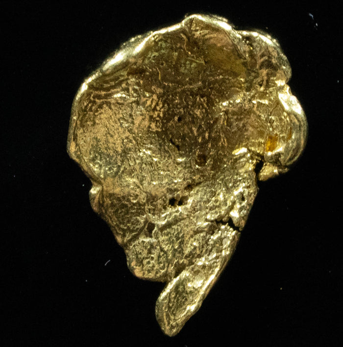 L-12 Exotic Leaf Alaskan BC Natural Gold Nugget .85 Grams Genuine