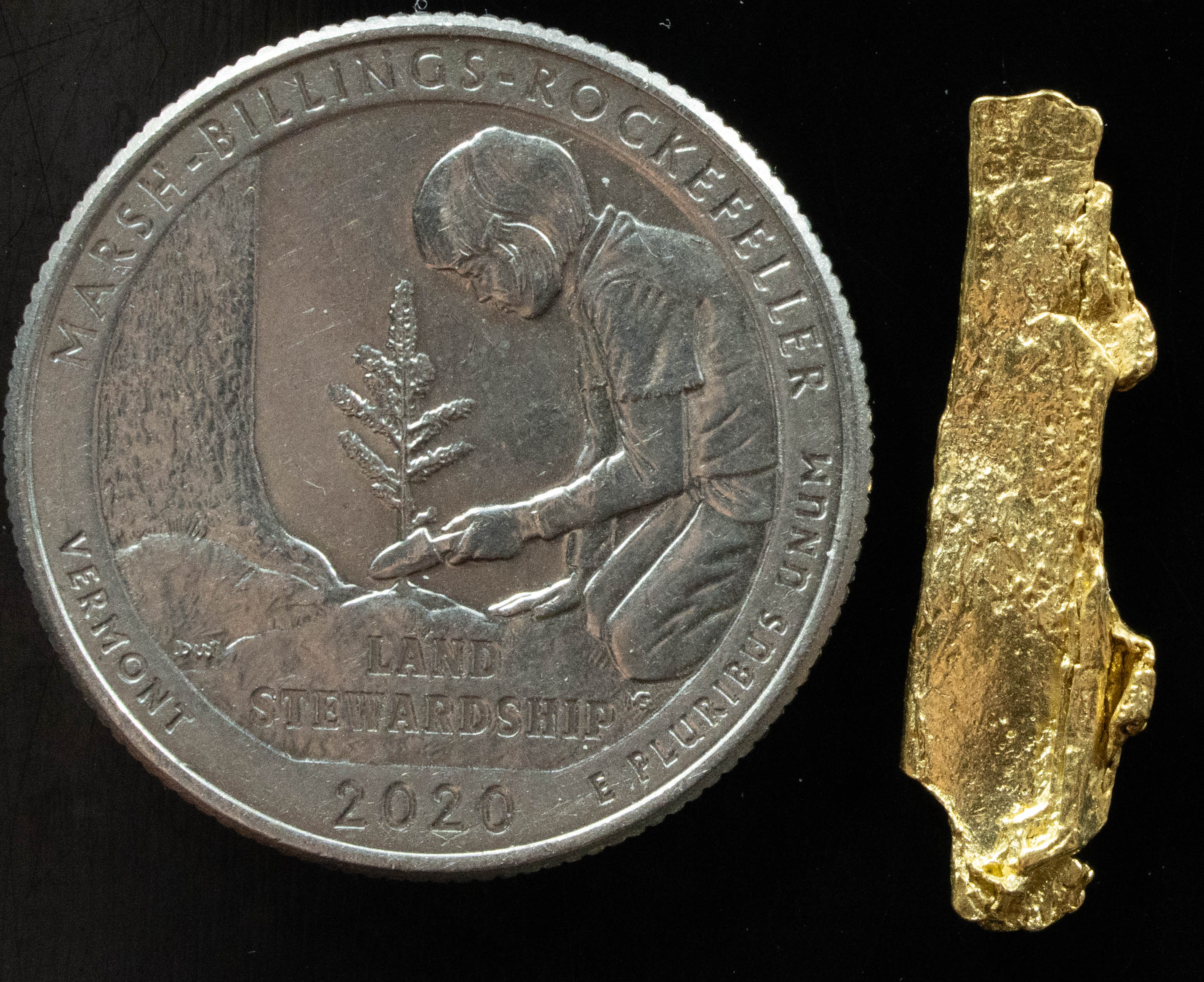 L-14 Exotic Leaf Alaskan BC Natural Gold Nugget 1.01 Grams Genuine