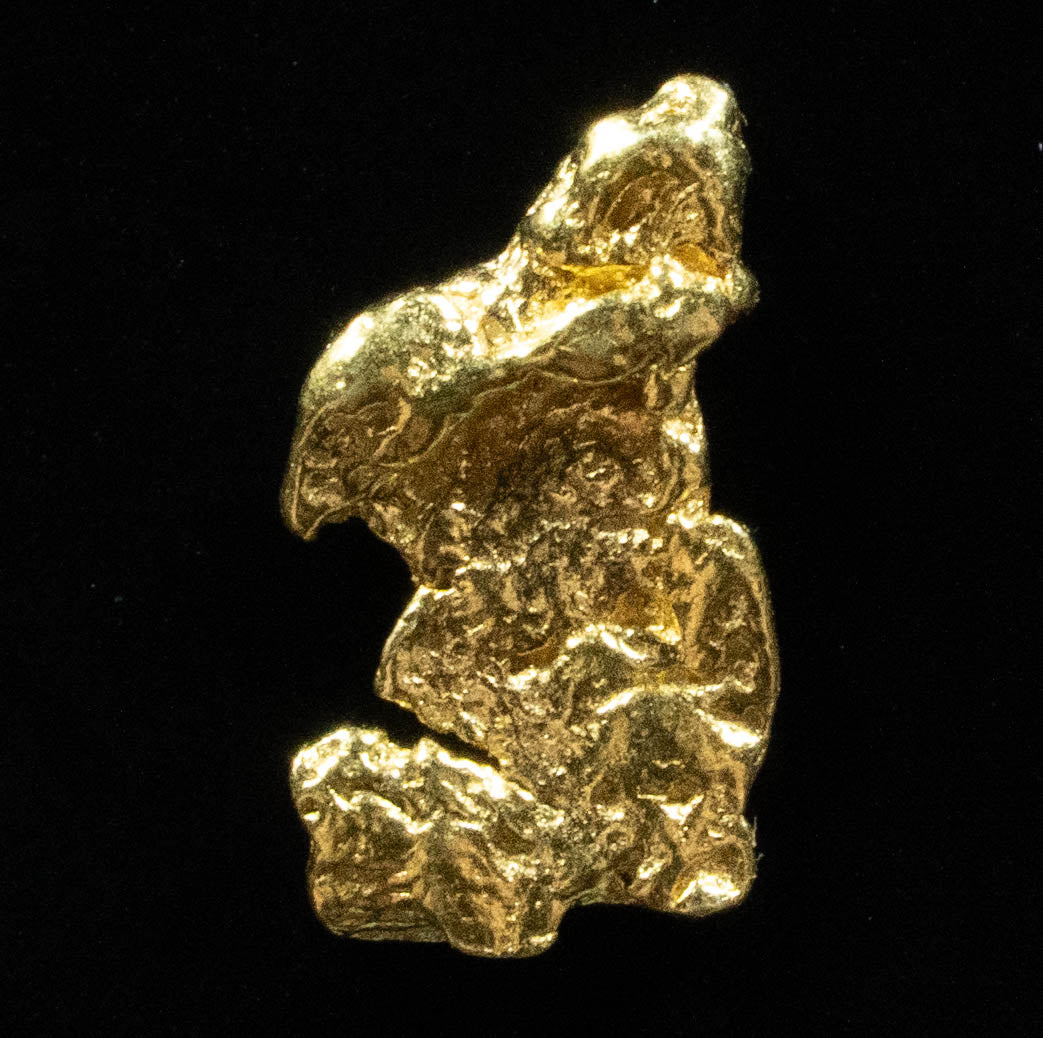 L-18 Exotic Leaf Alaskan BC Natural Gold Nugget .39 Grams Genuine