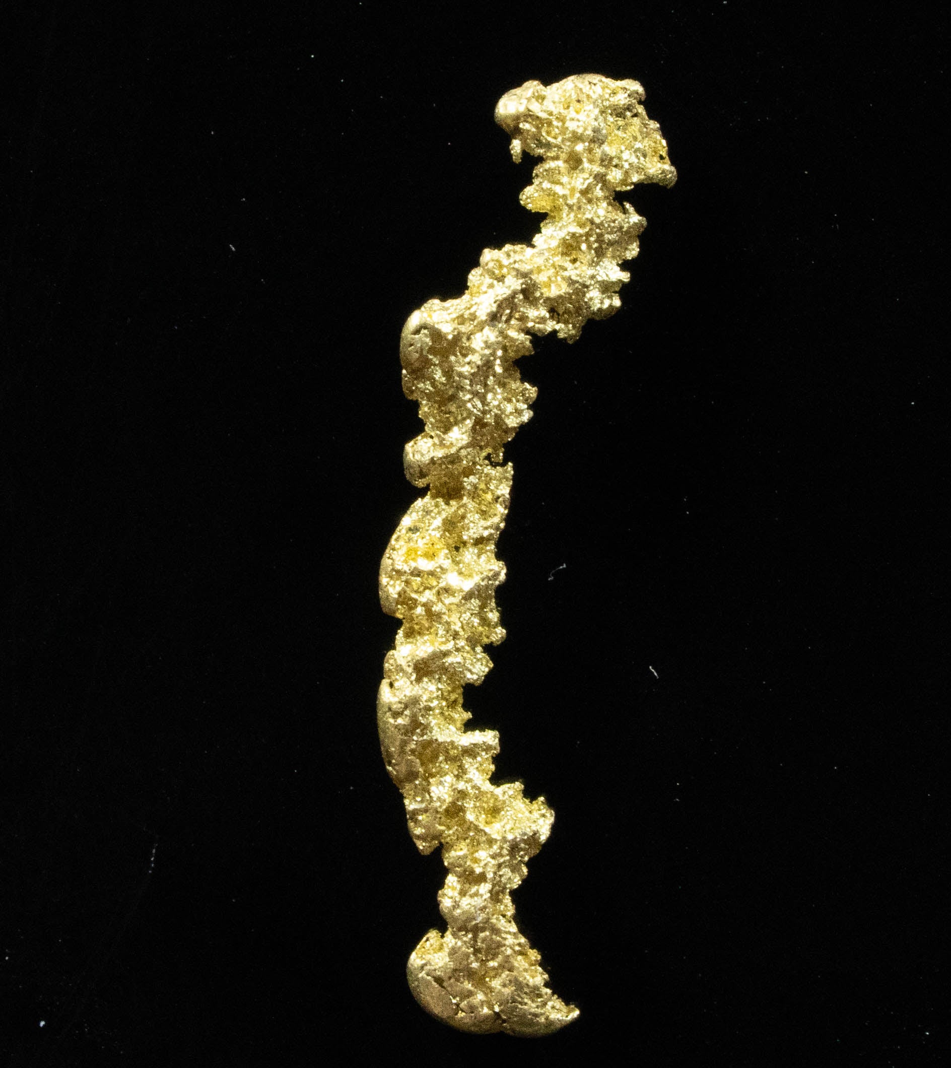L-129 Exotic Leaf Alaskan BC Natural Gold Nugget .69 Grams Genuine