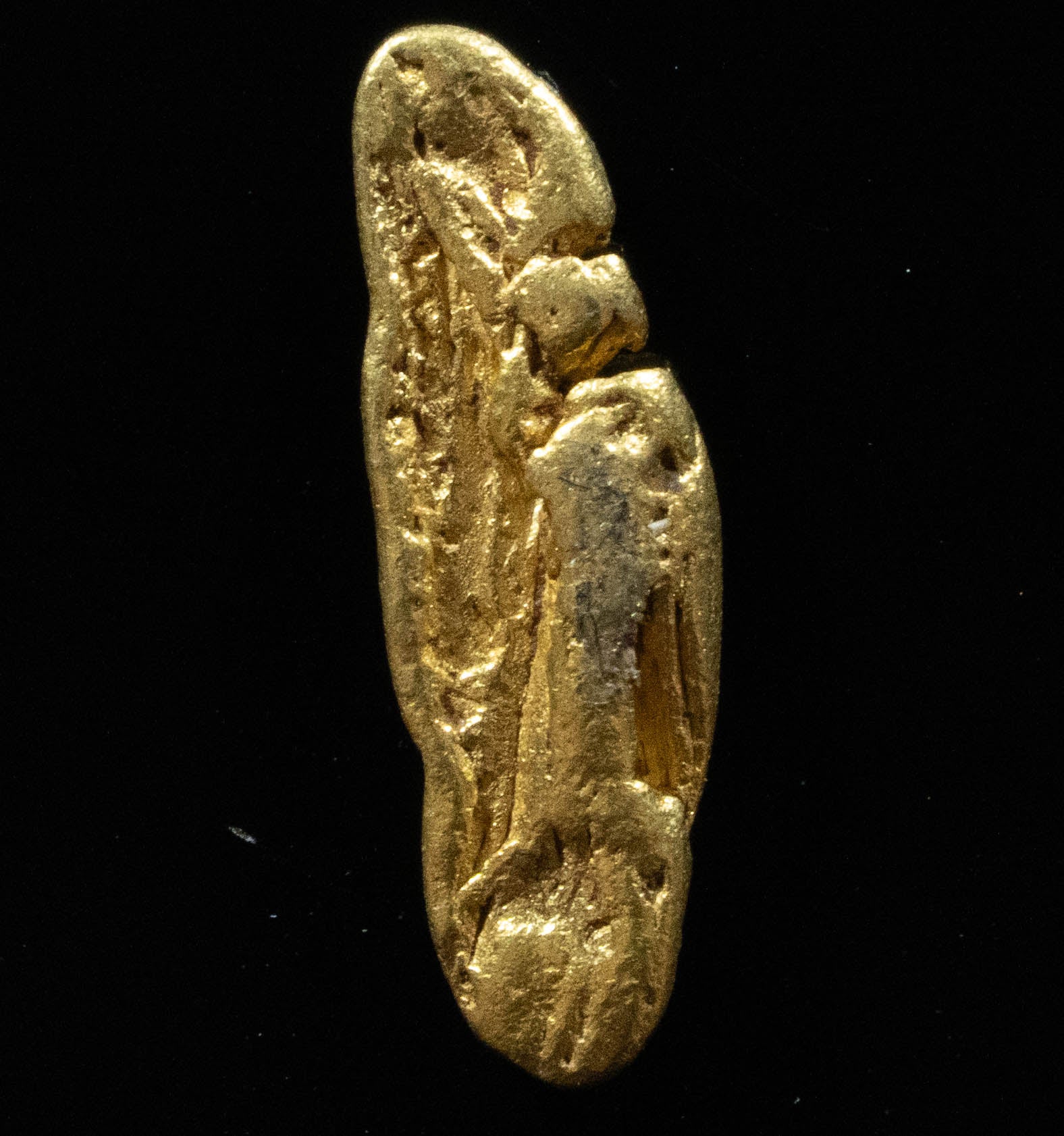 L-20 Exotic Dendritic Alaskan BC Natural Gold Nugget .833 Grams Genuine