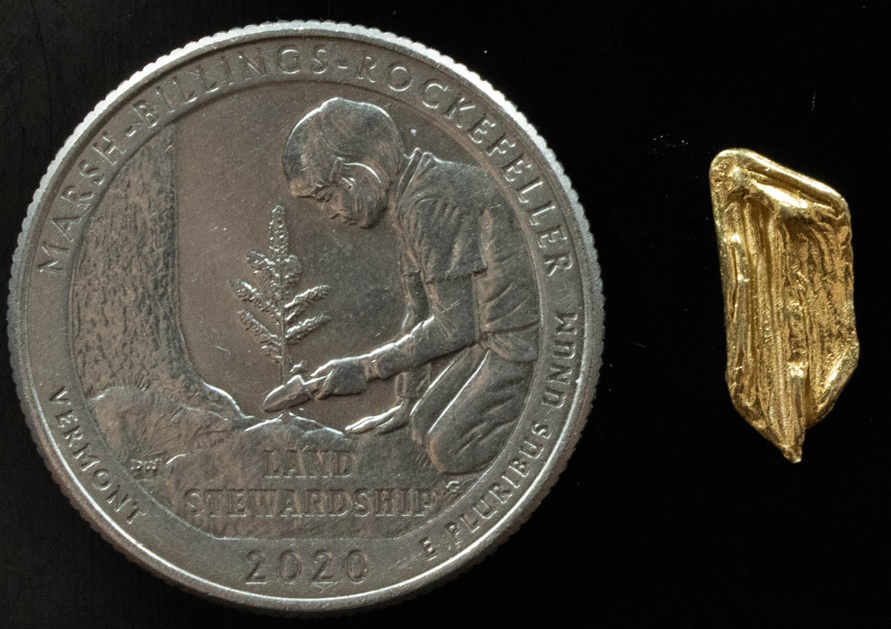 L-27 Exotic Dendritic Alaskan BC Natural Gold Nugget .429 Grams Genuine