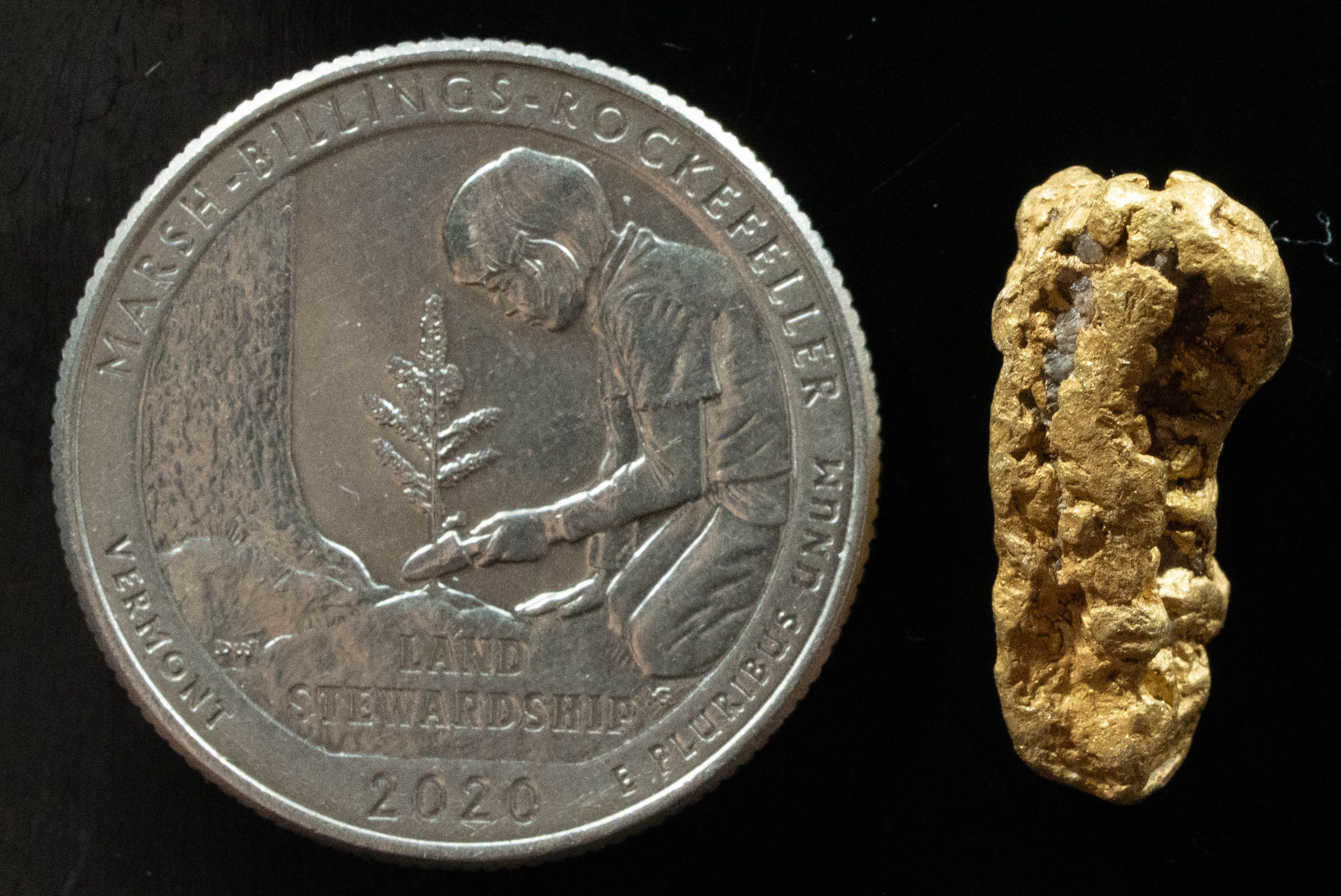L-46 Exotic Dendritic Alaskan BC Natural Gold Nugget 5.74 Grams Genuine