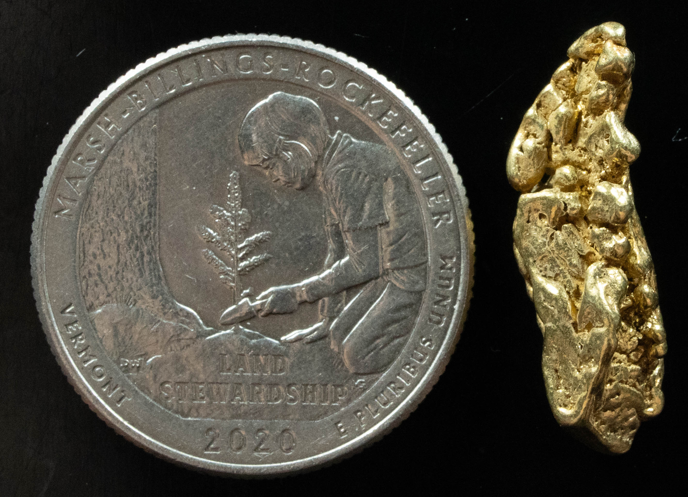 L-47 Exotic Dendritic Alaskan BC Natural Gold Nugget 5.40 Grams Genuine