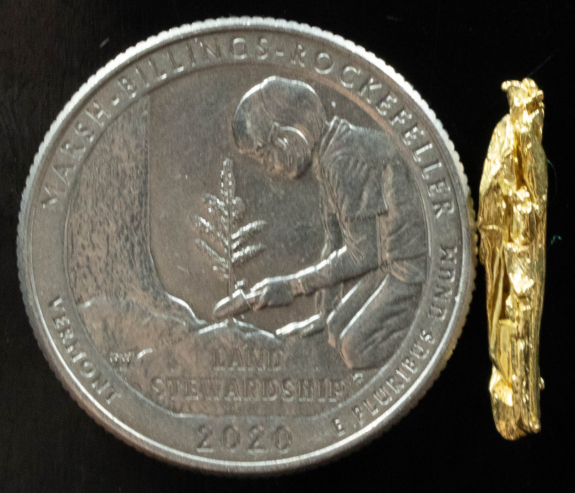 L-50 Exotic Dendritic Alaskan BC Natural Gold Nugget .896 Grams Genuine