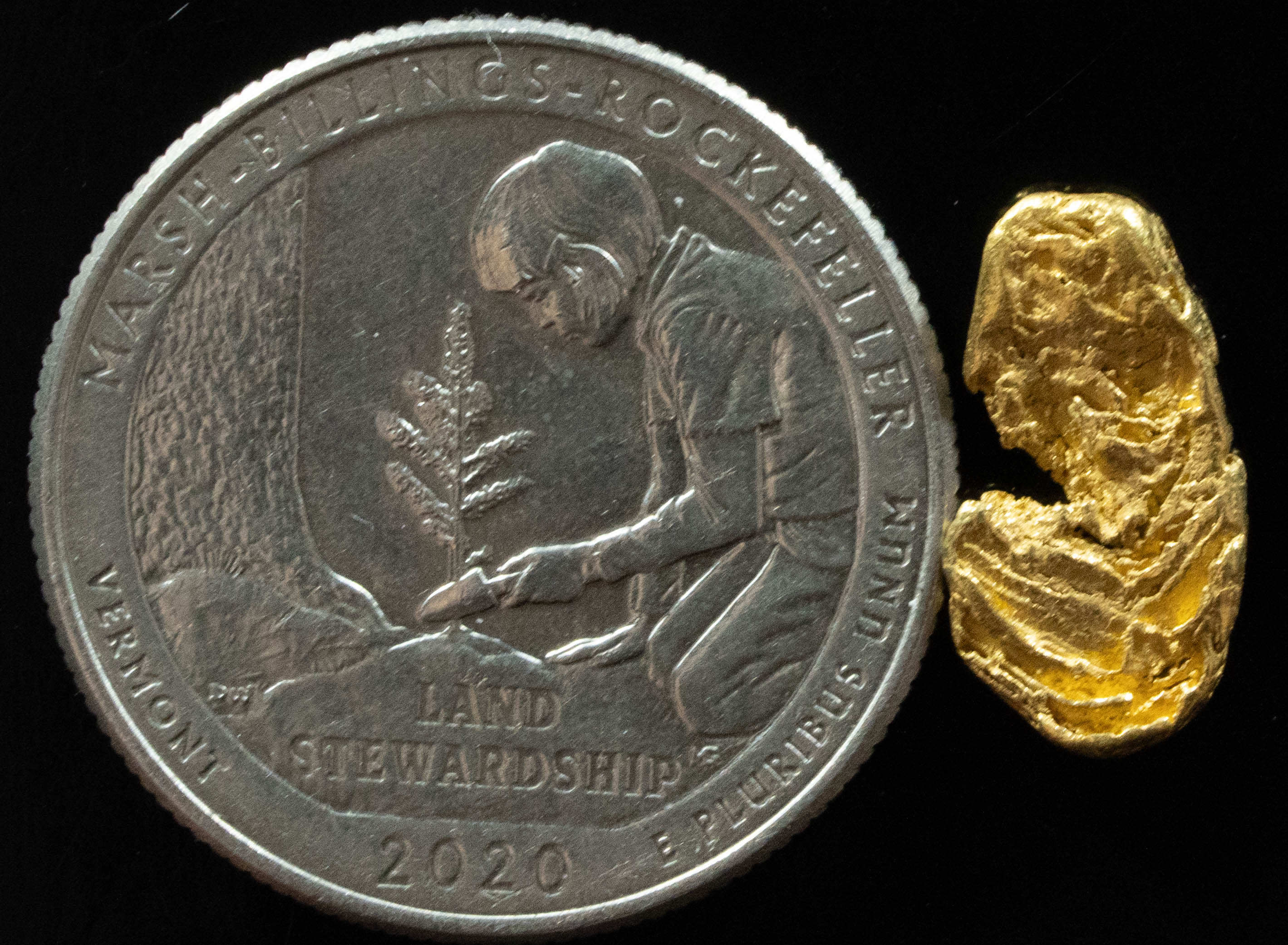 L-57 Exotic Dendritic Alaskan BC Natural Gold Nugget 1.08 Grams Genuine