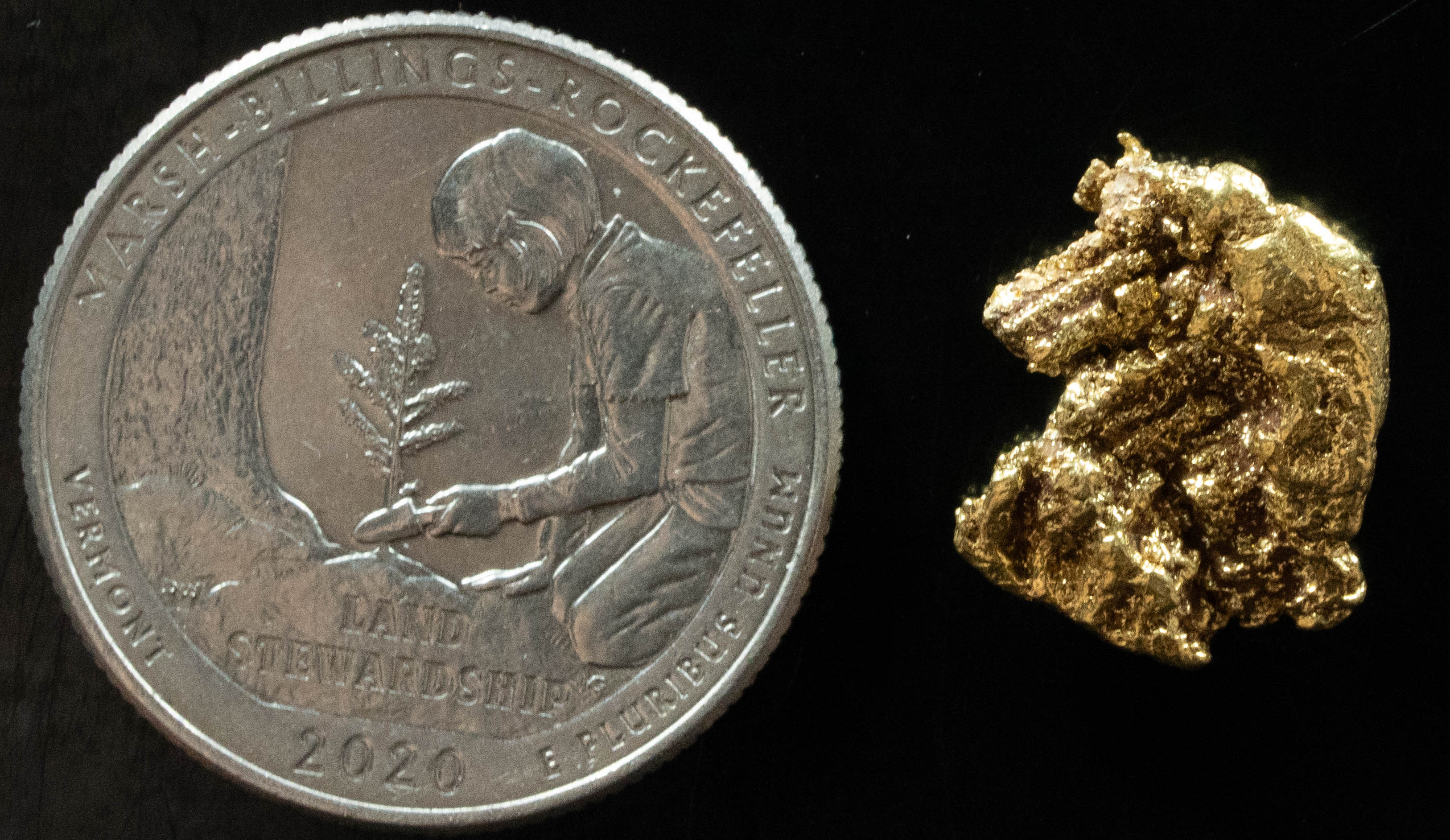 L-70 Exotic Dendritic Alaskan BC Natural Gold Nugget 4.29 Grams Genuine
