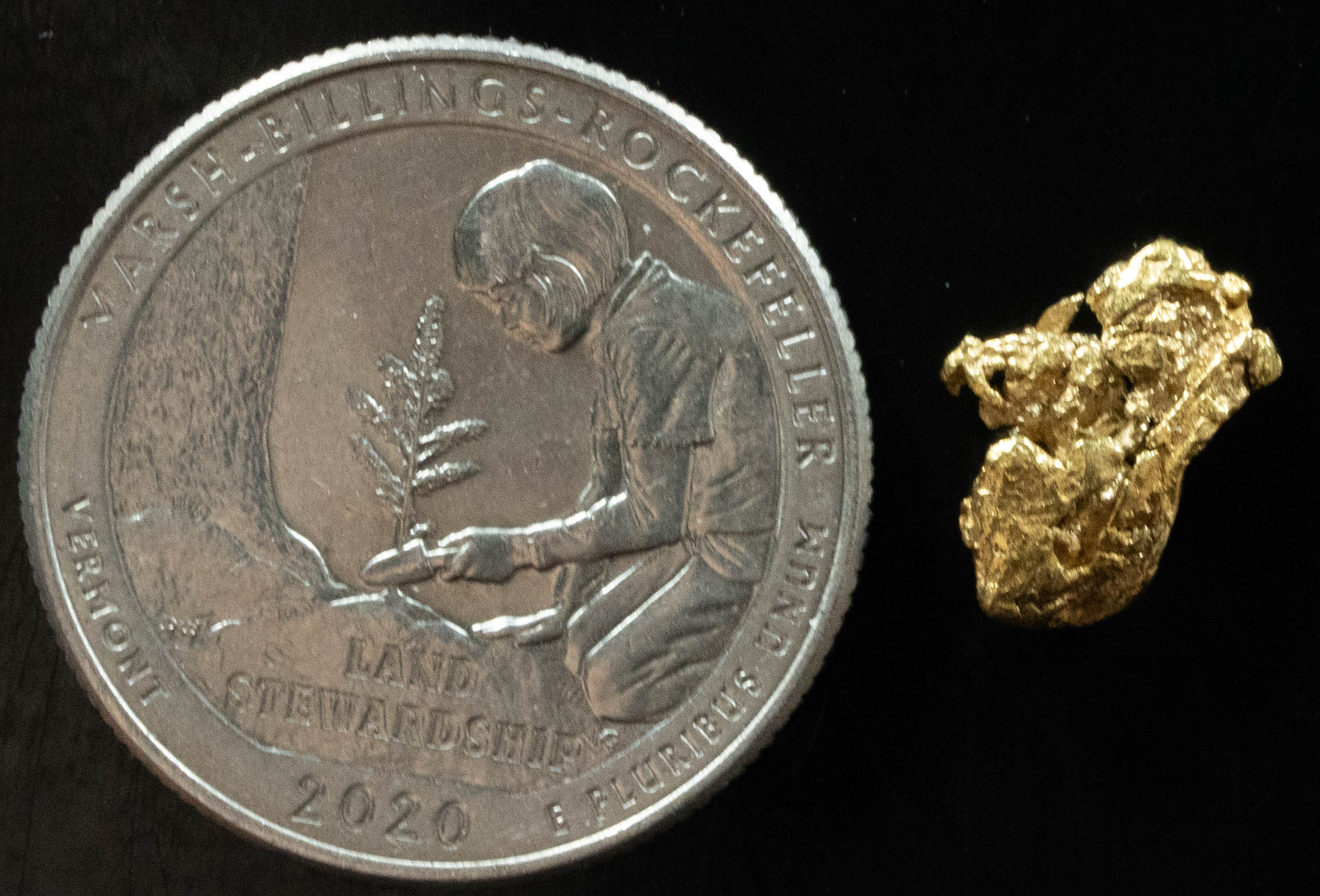 L-71 Exotic Dendritic Alaskan BC Natural Gold Nugget 1.12 Grams Genuine