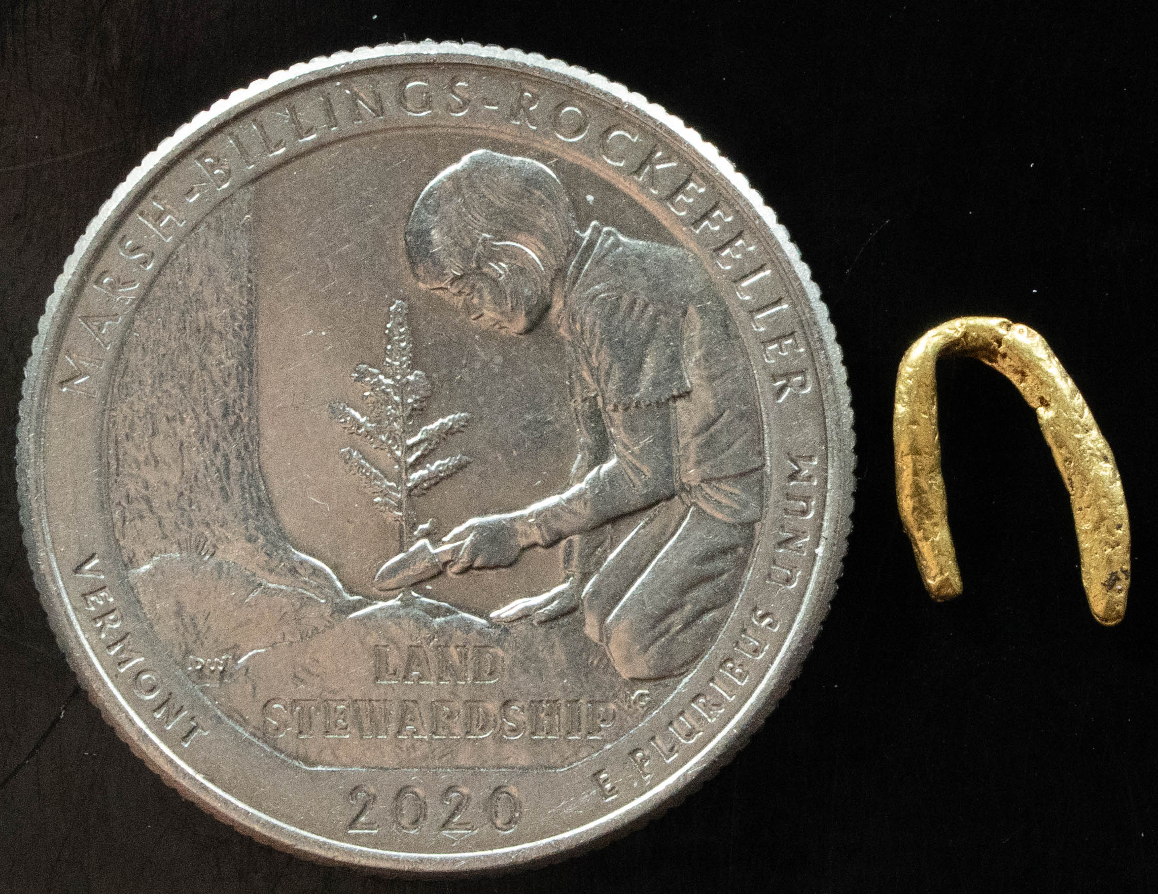 L-104 Exotic Dendritic Alaskan BC Natural Gold Nugget .243 Grams Genuine