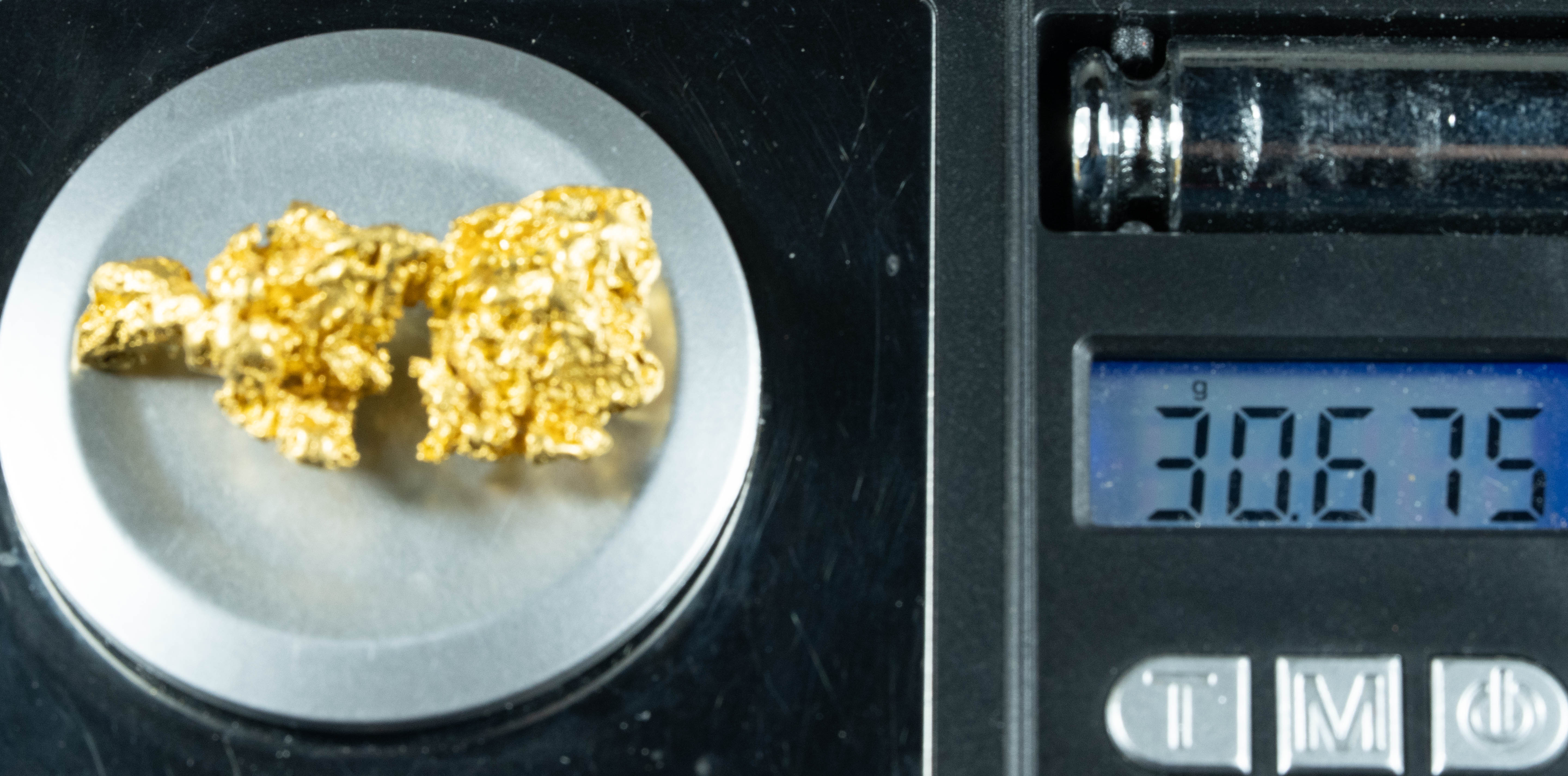 #1204 Natural Gold Nugget Australian 30.67 Grams Genuine