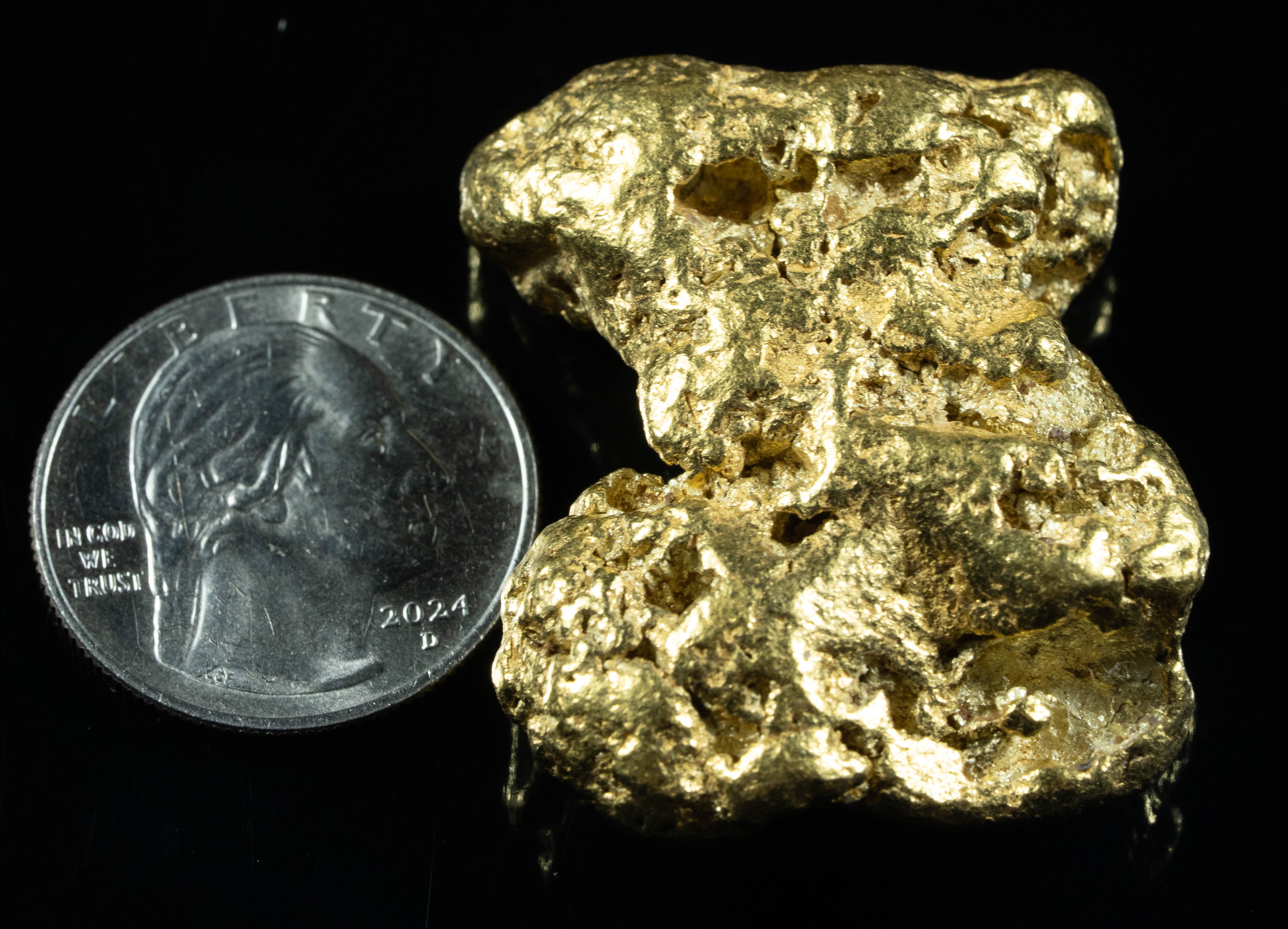 Large Sonora Mexico Natural Gold Nugget 101.60 Grams - 3.26 Troy Ounces