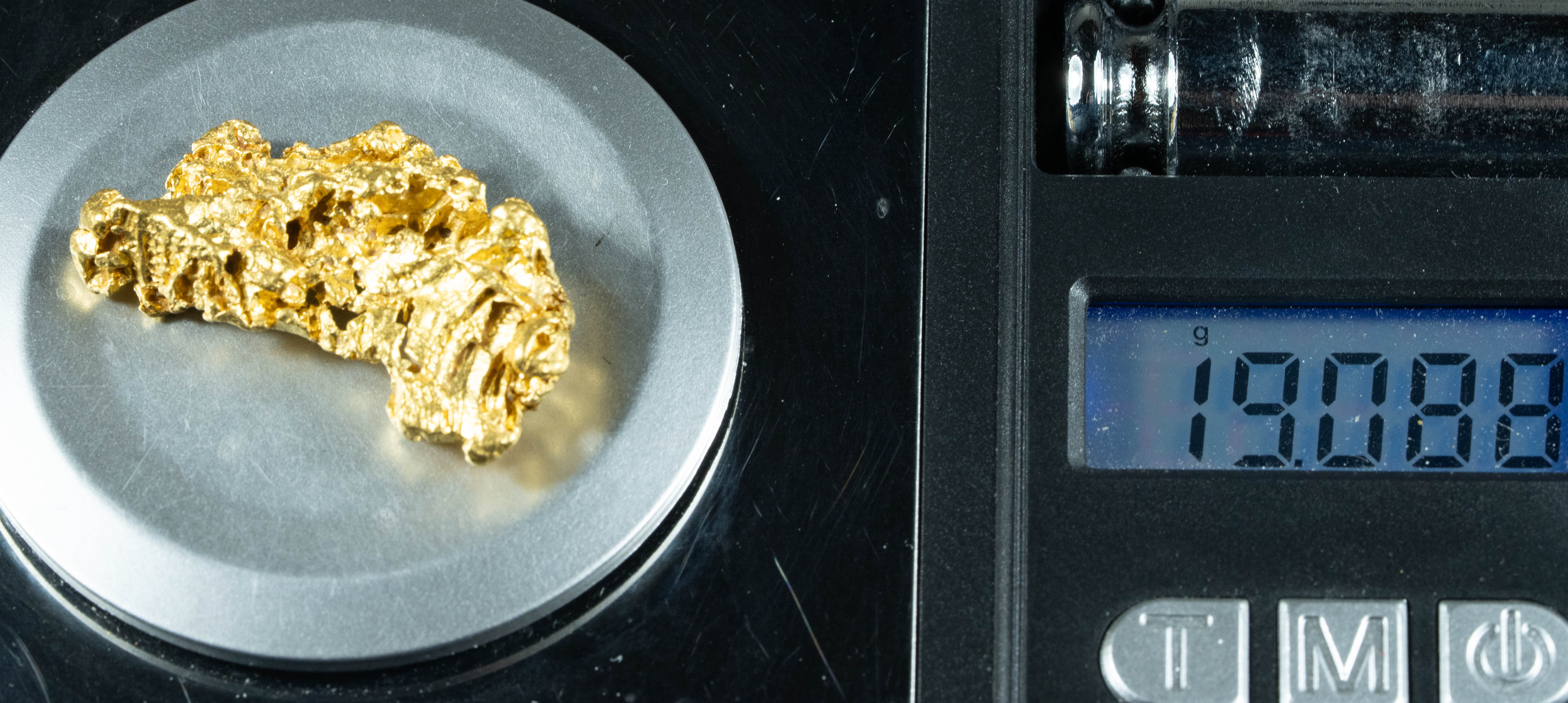 #1085 Natural Gold Nugget Australian 19.08 Grams Genuine