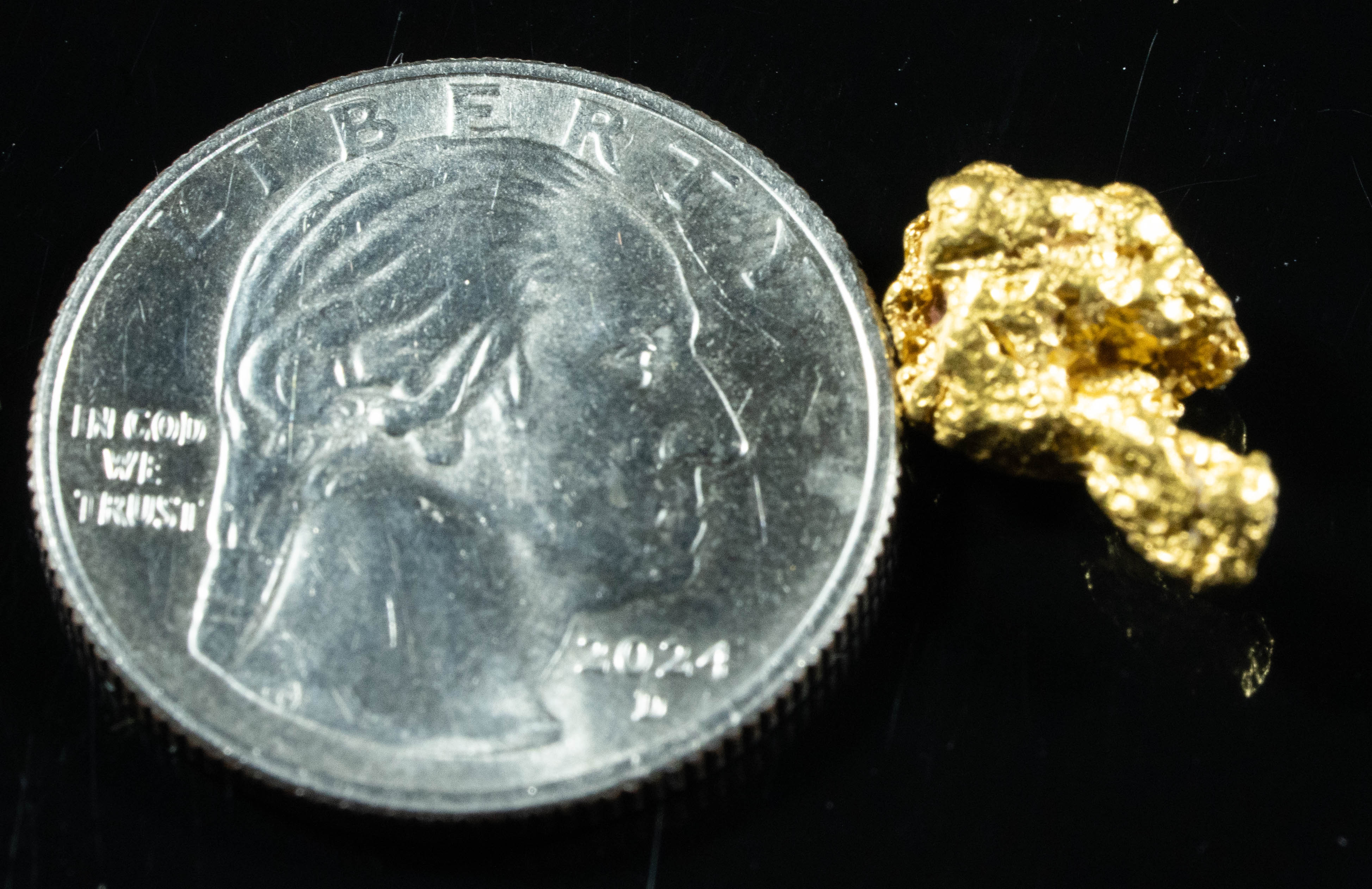#948 Natural Gold Nugget Australian 3.49 Grams Genuine