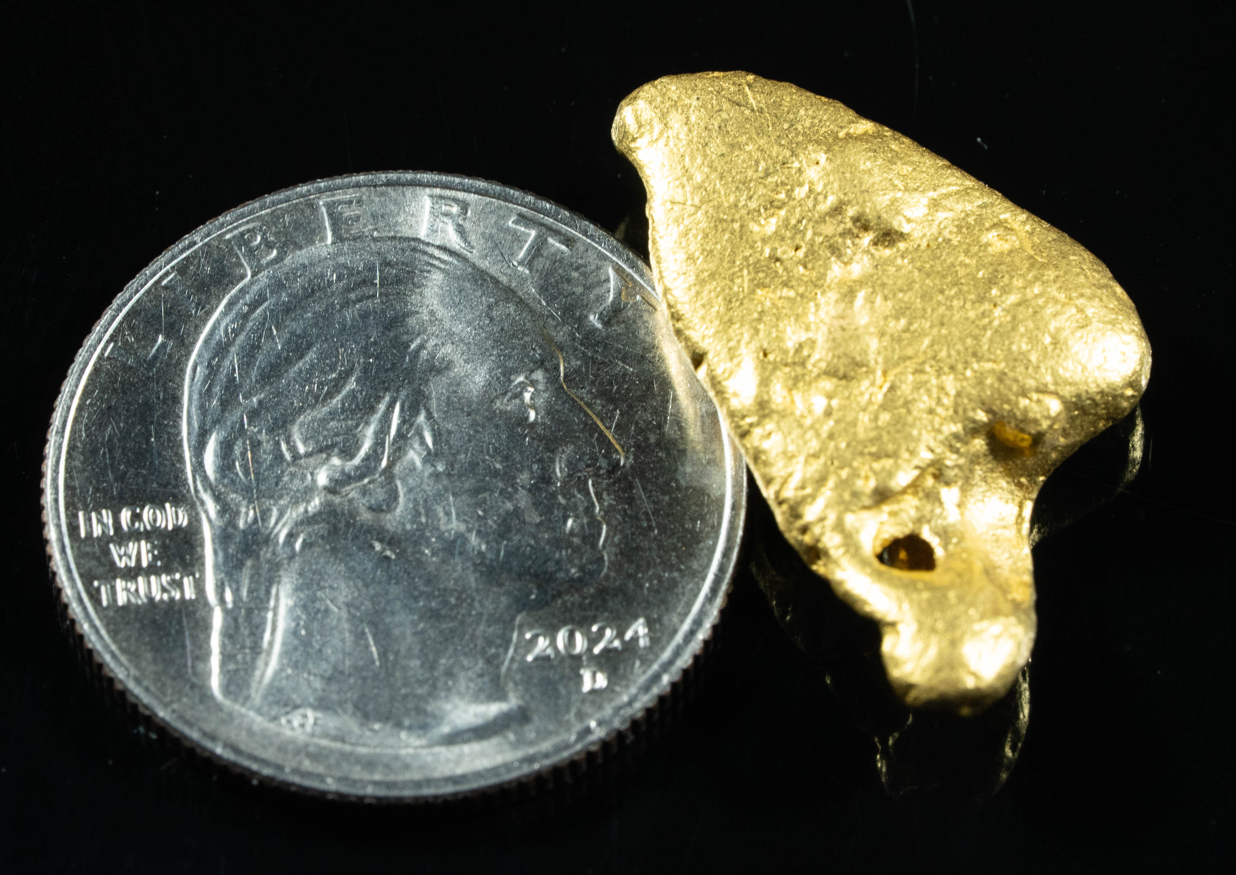 #1116 Natural Gold Nugget Australian 13.62 Grams Genuine