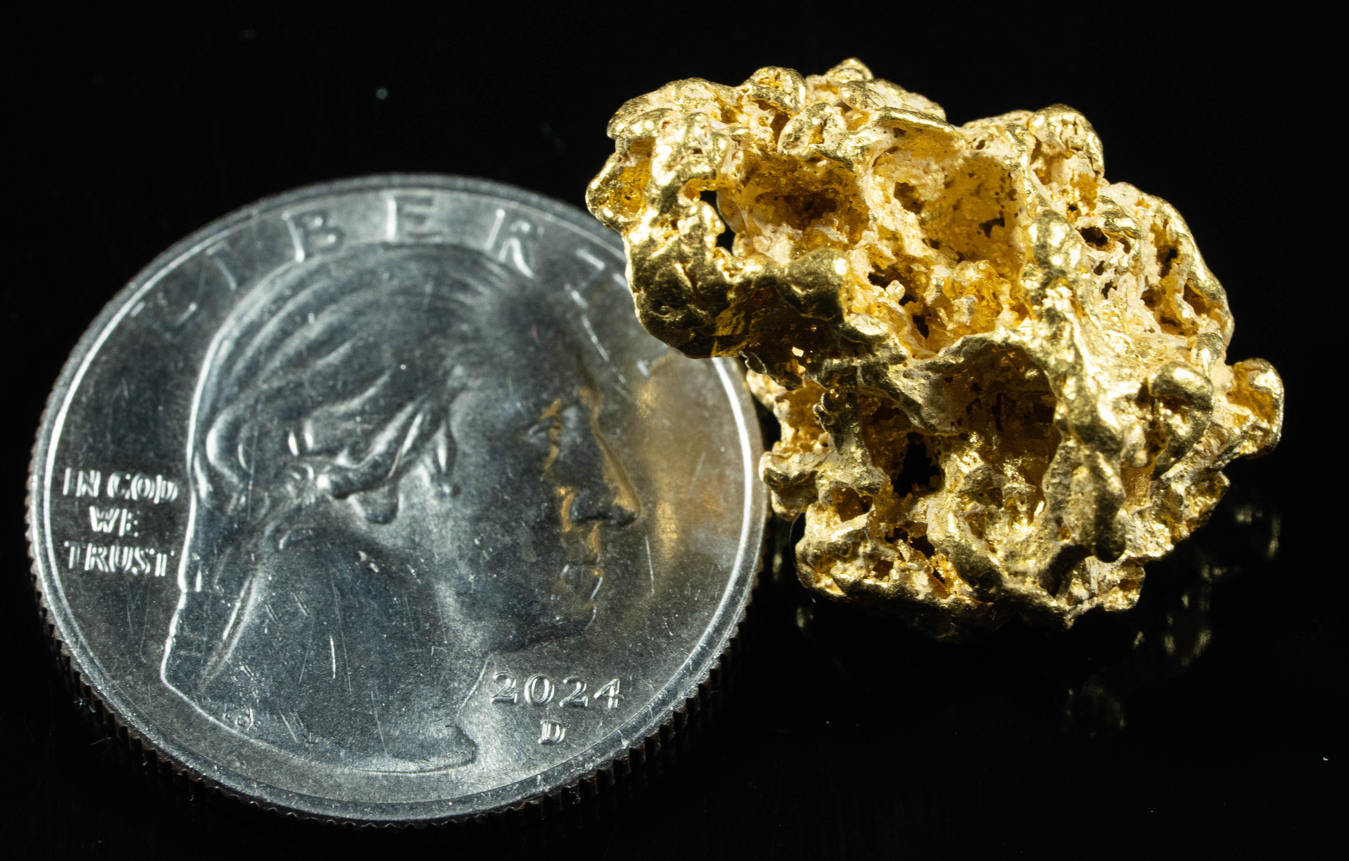#1122 Natural Gold Nugget Australian 10.67 Grams Genuine