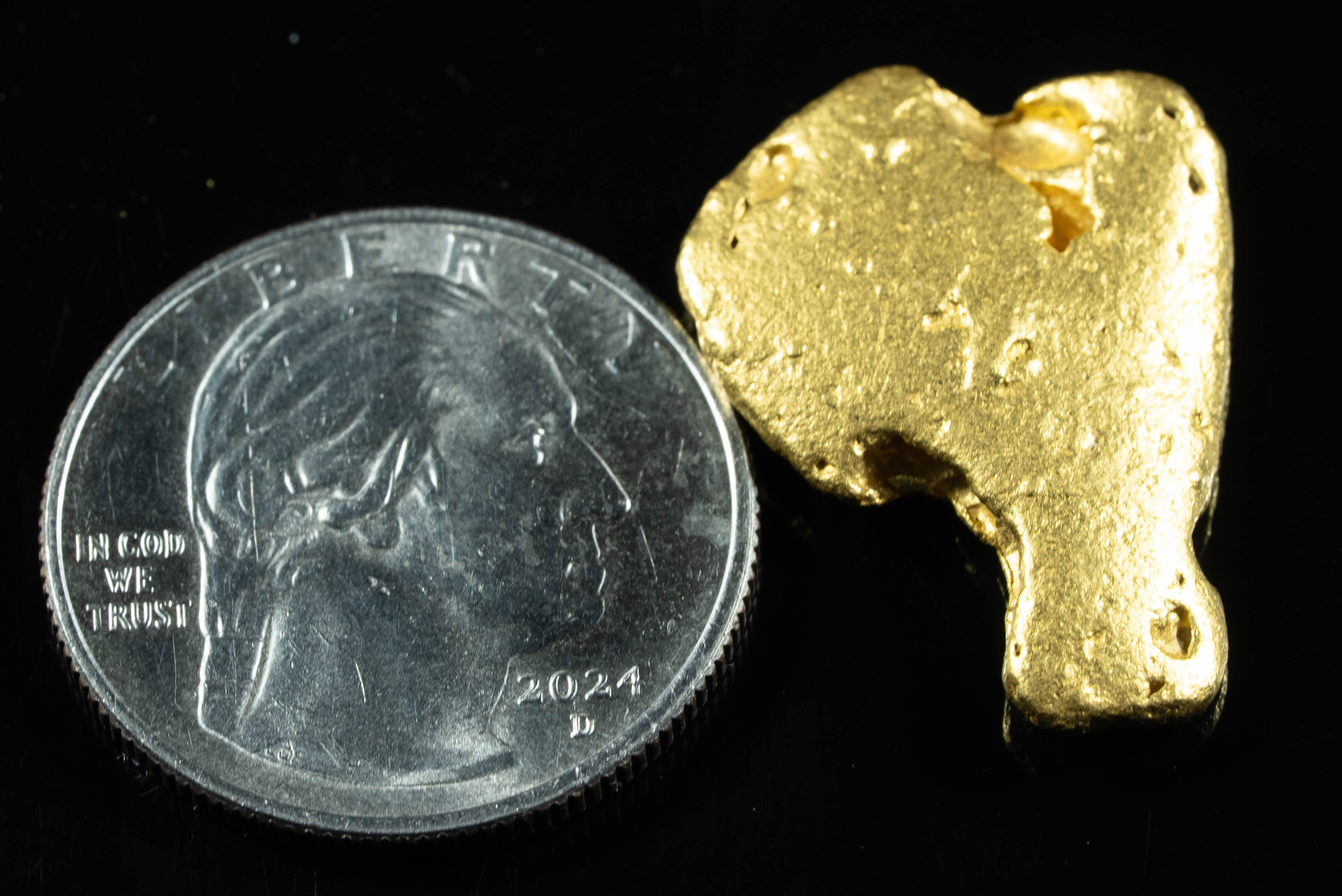 #1131 Natural Gold Nugget Australian 13.33 Grams Genuine