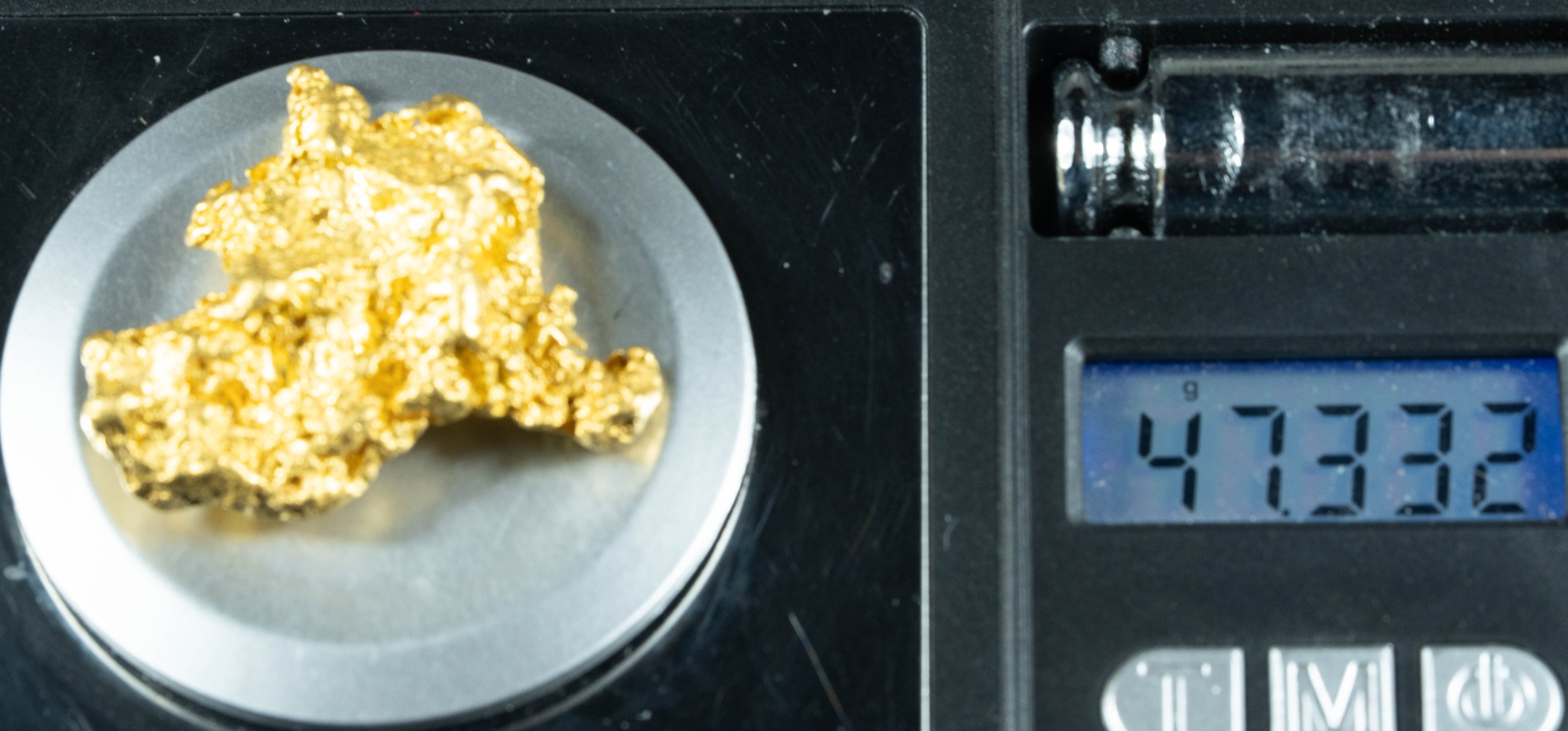 #1206 Natural Gold Nugget Australian 47.33 Grams Genuine