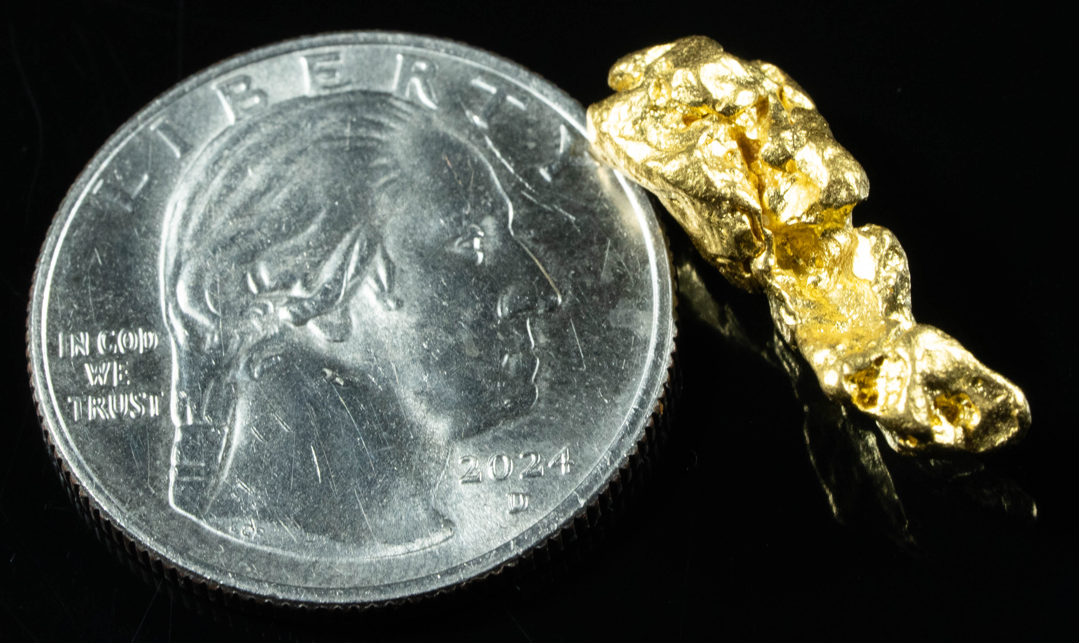 #1178 Natural Gold Nugget Australian 6.06 Grams Genuine