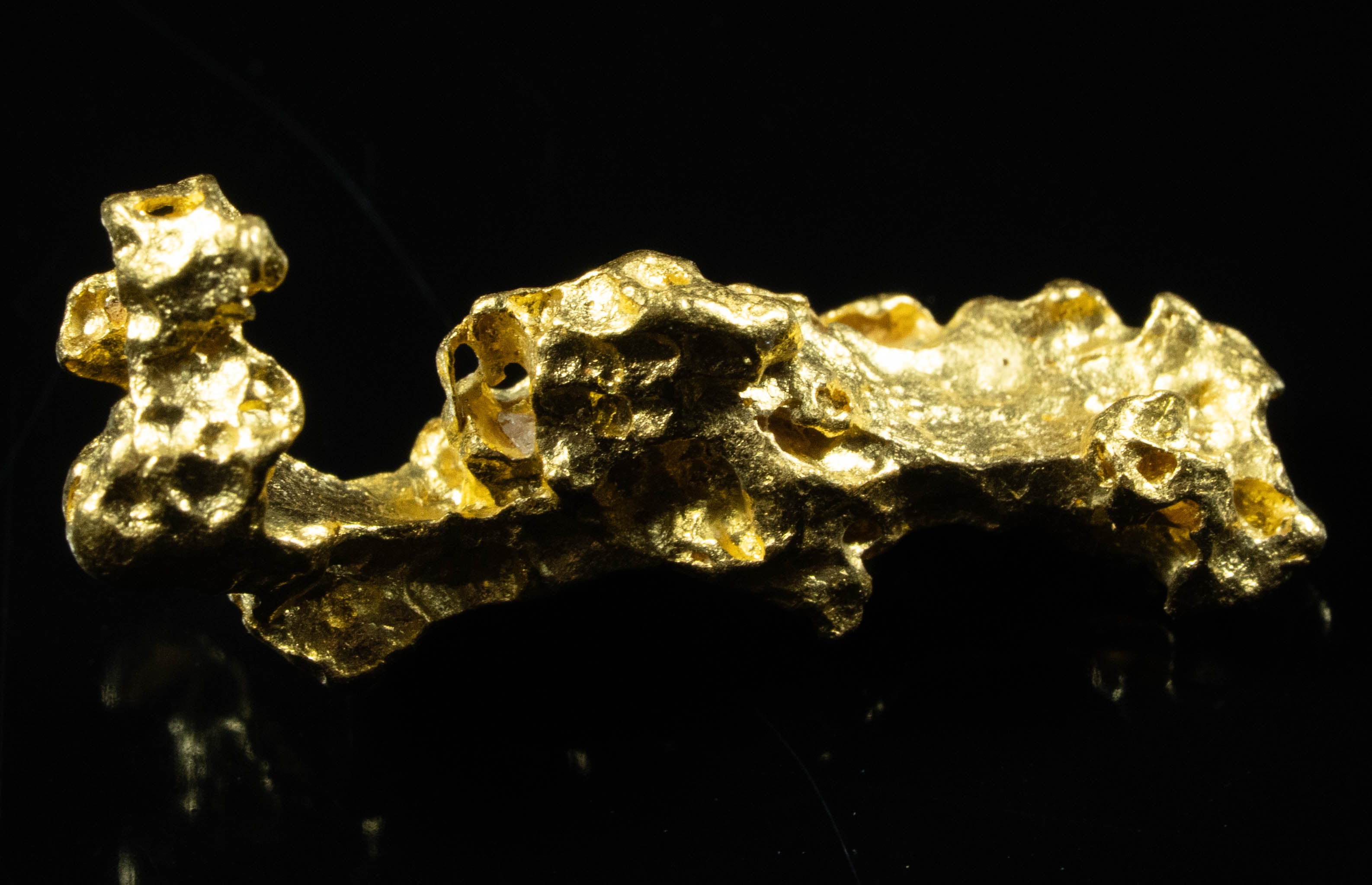 #1185 Natural Gold Nugget Australian 6.38 Grams Genuine