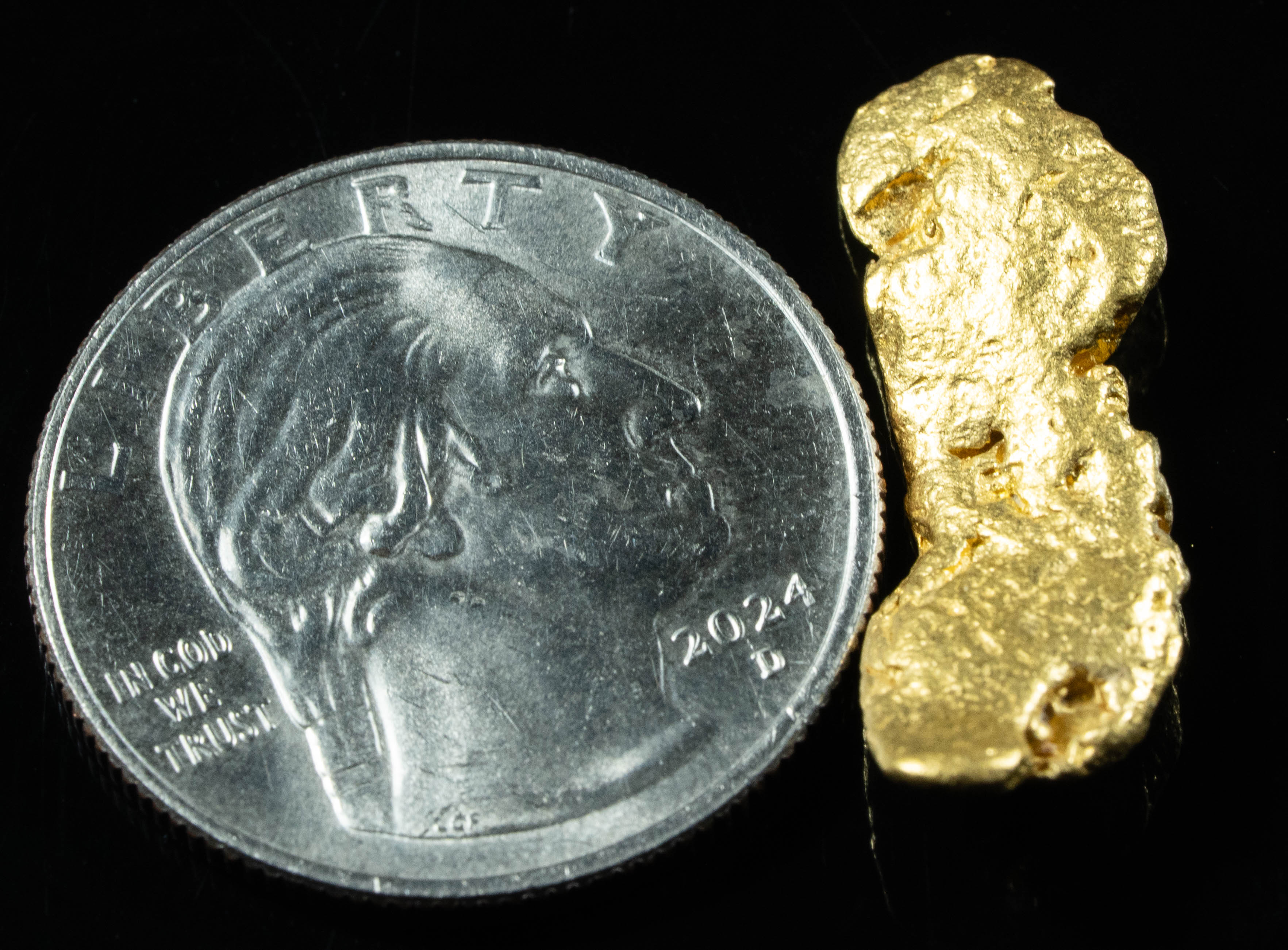 #1188 Natural Gold Nugget Australian 5.56 Grams Genuine