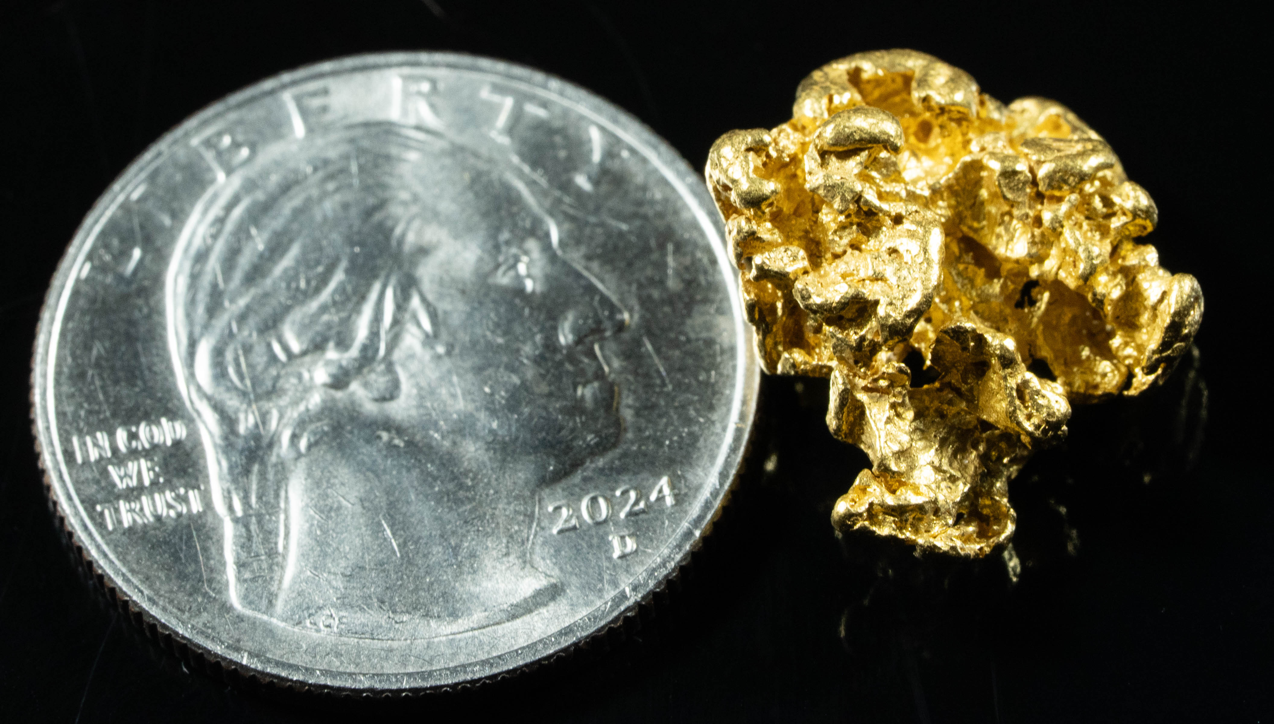 #1189 Natural Gold Nugget Australian 6.95 Grams Genuine