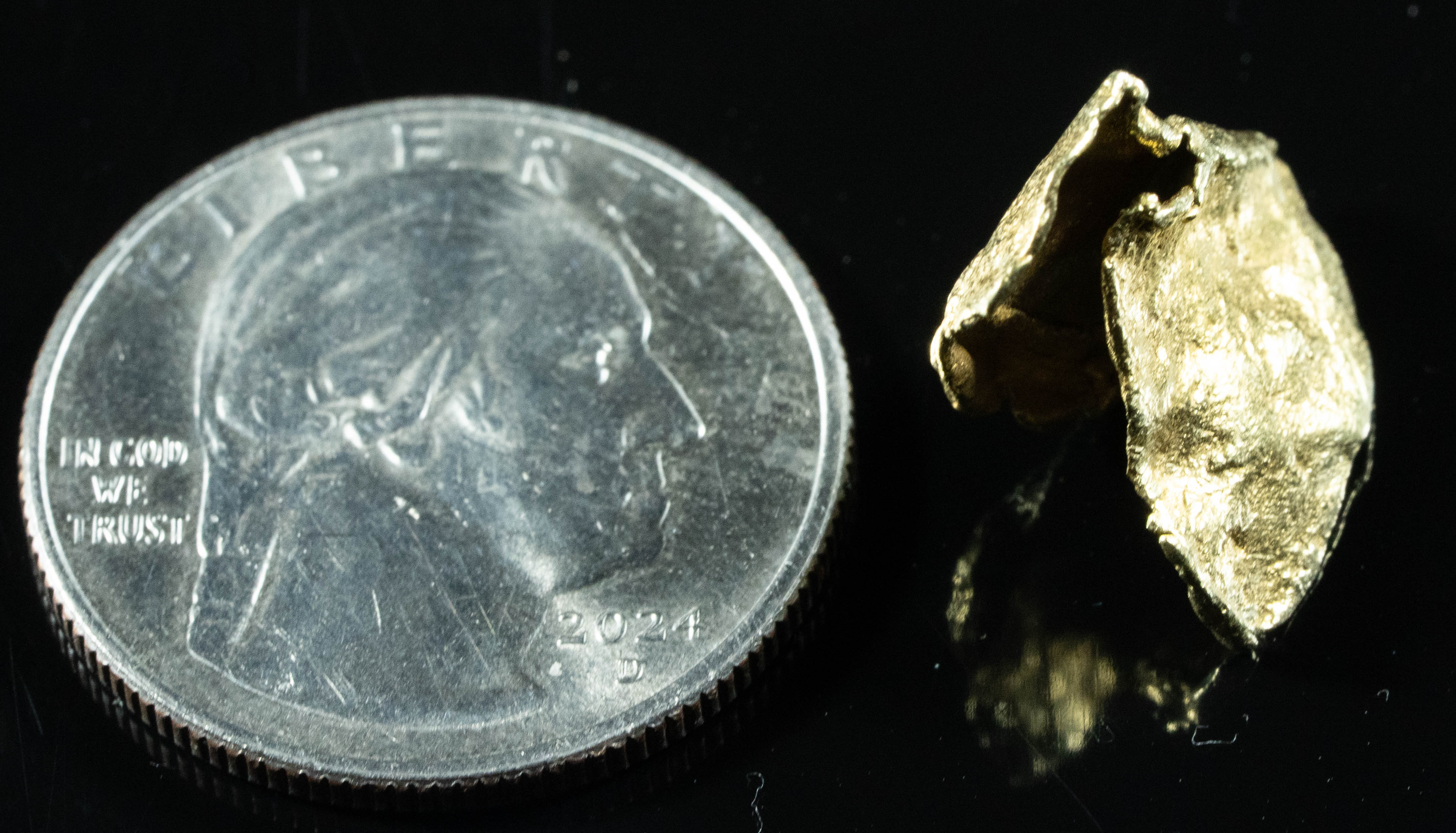 #1 Alaskan BC Leaf Exotic Shaped Gold Nugget 1.78 Grams