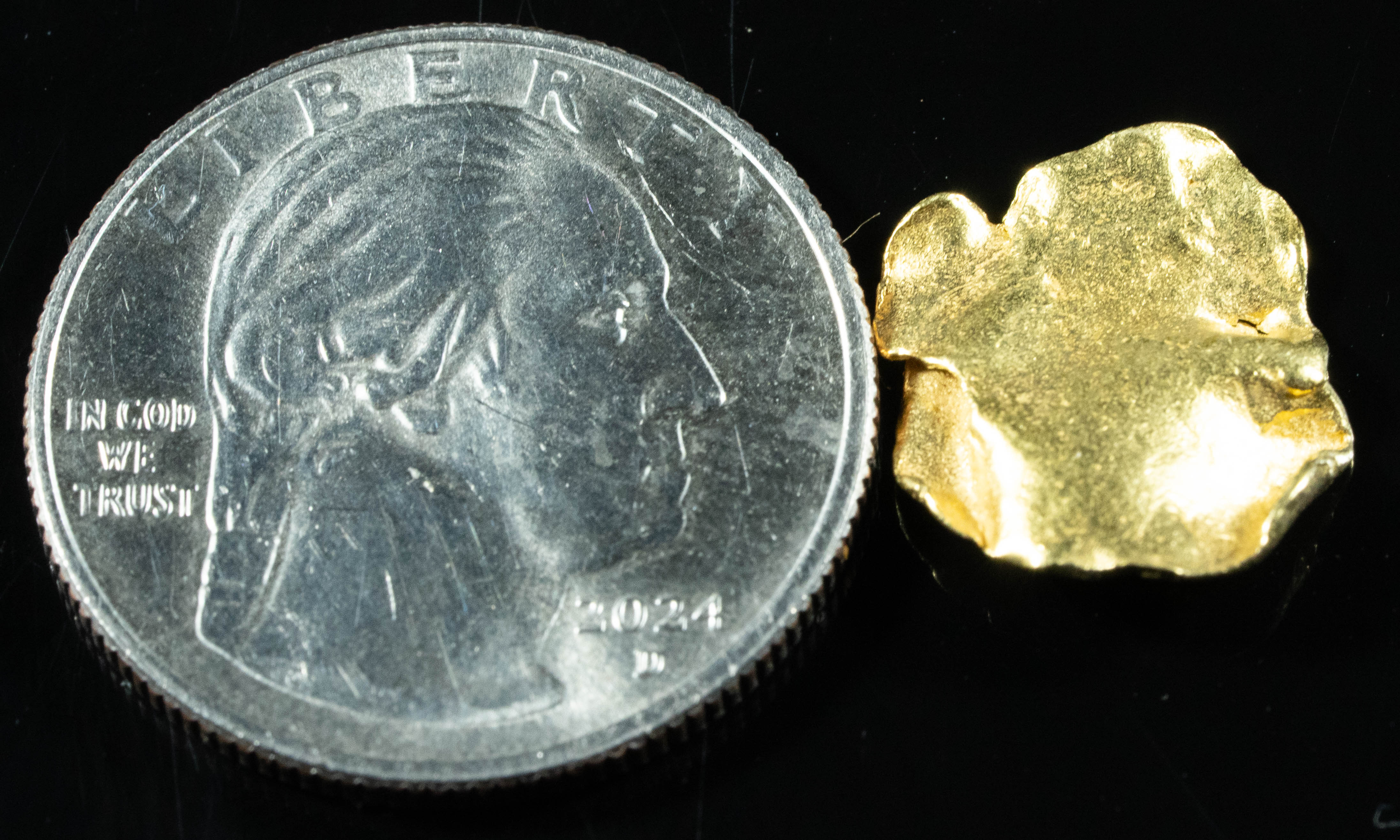 #2 Alaskan BC Leaf Exotic Shaped Gold Nugget 1.12 Grams