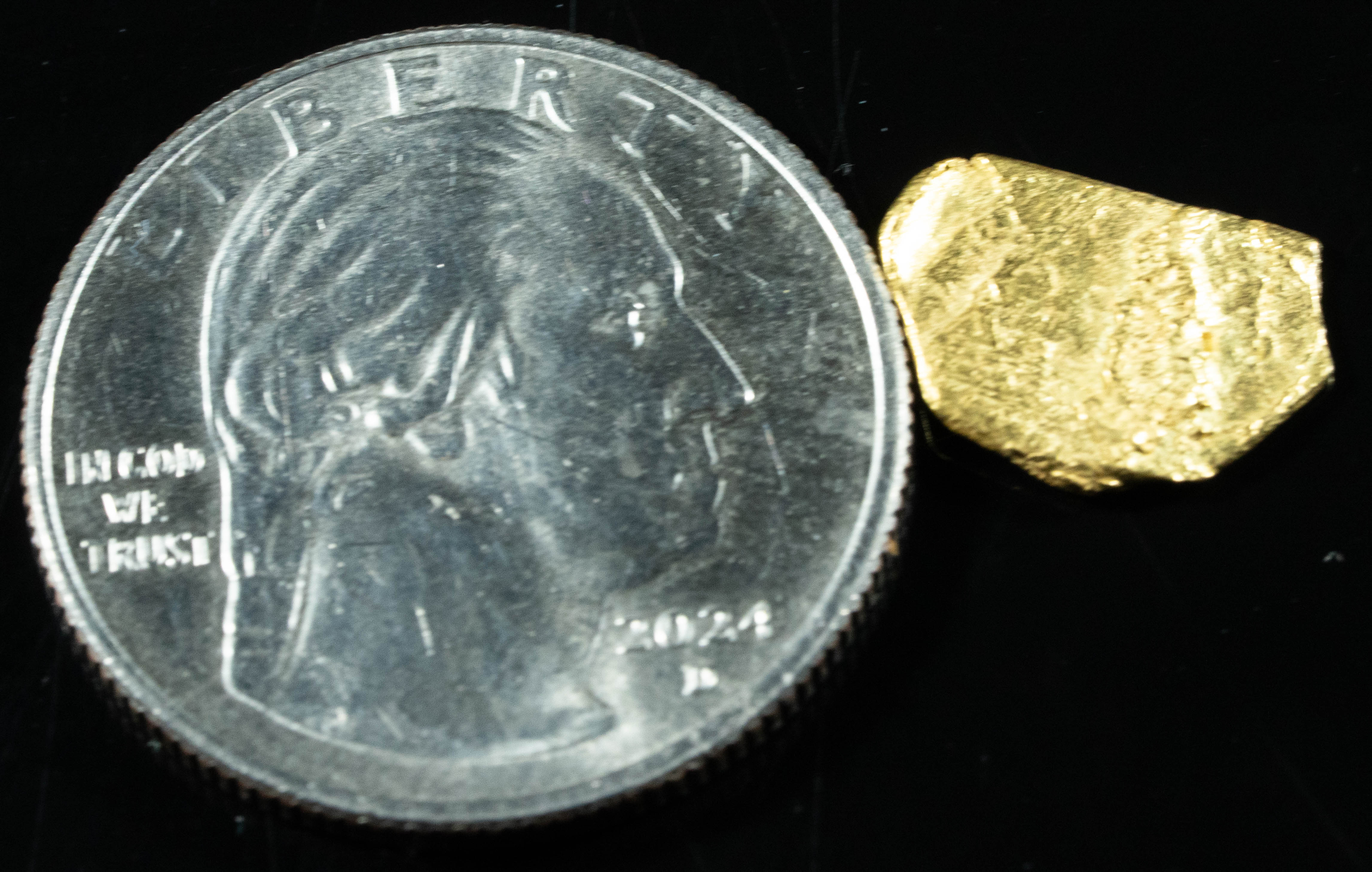 #5 Alaskan BC Leaf Exotic Shaped Gold Nugget .72 Grams