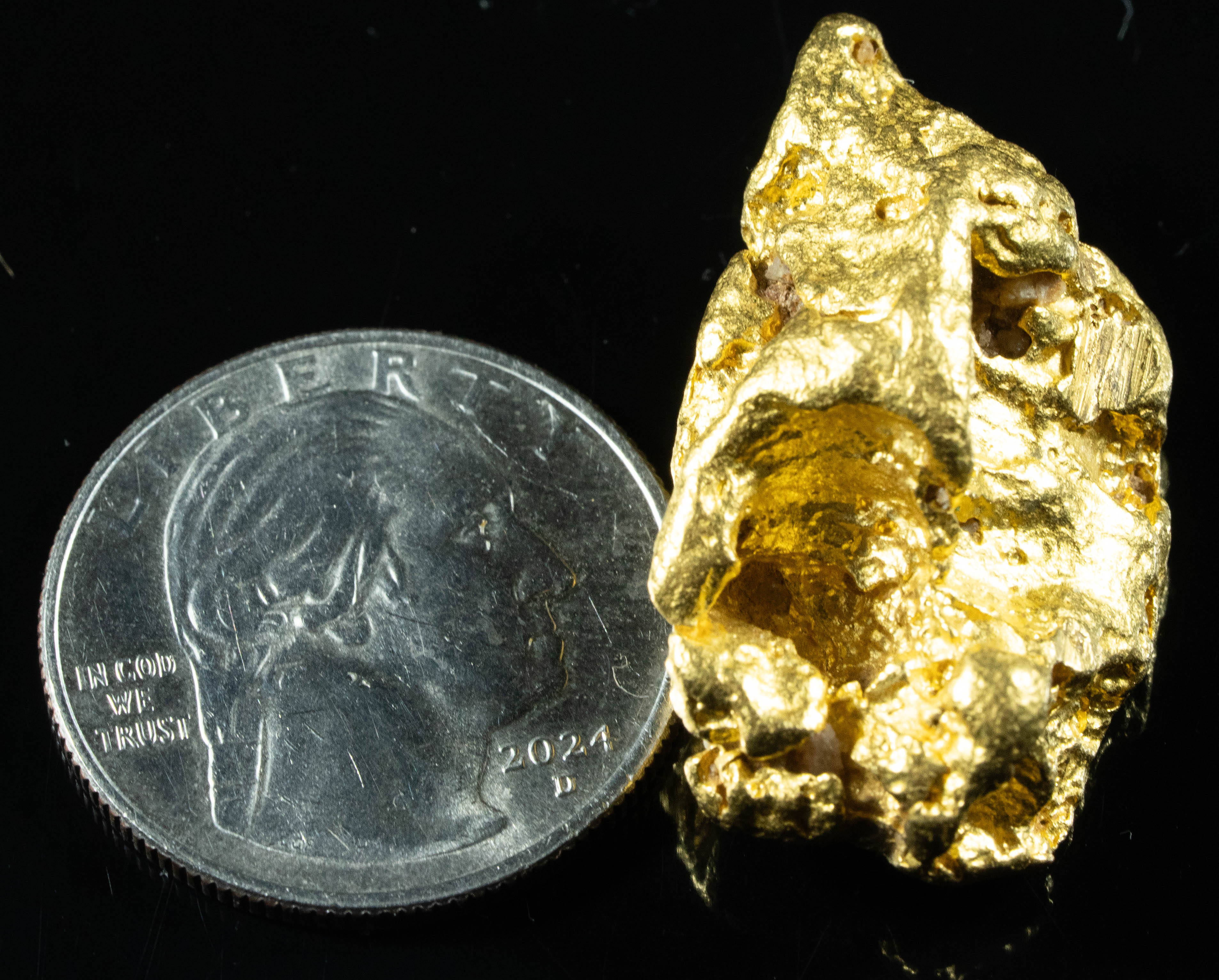 #1210 Natural Gold Nugget Australian 39.67 Grams Genuine